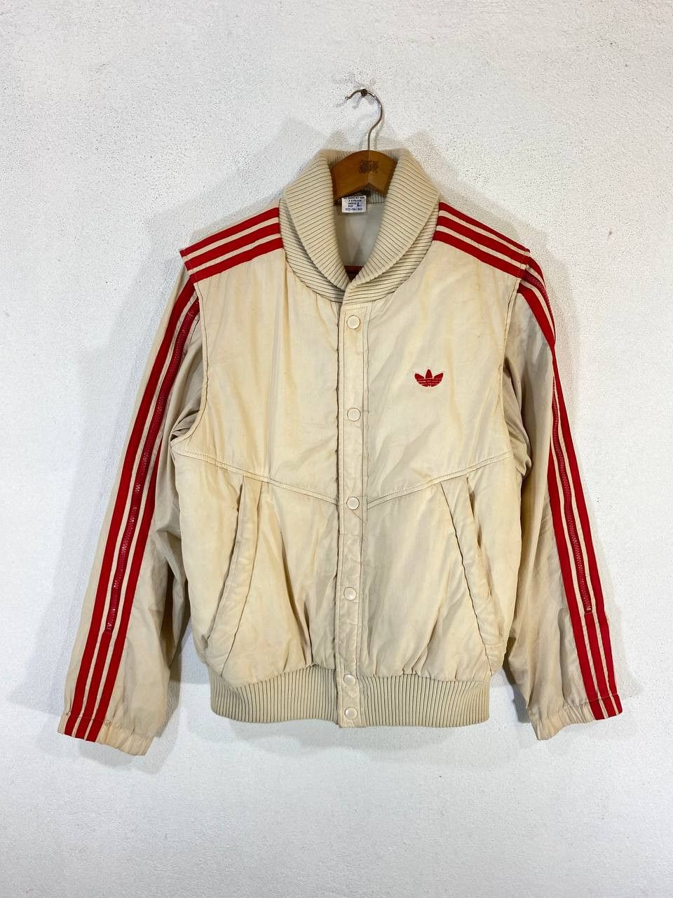 Adidas vintage adidas trefoil puffer jacket pull in sleeves Size US L / EU 52-54 / 3 - 1 Thumbnail