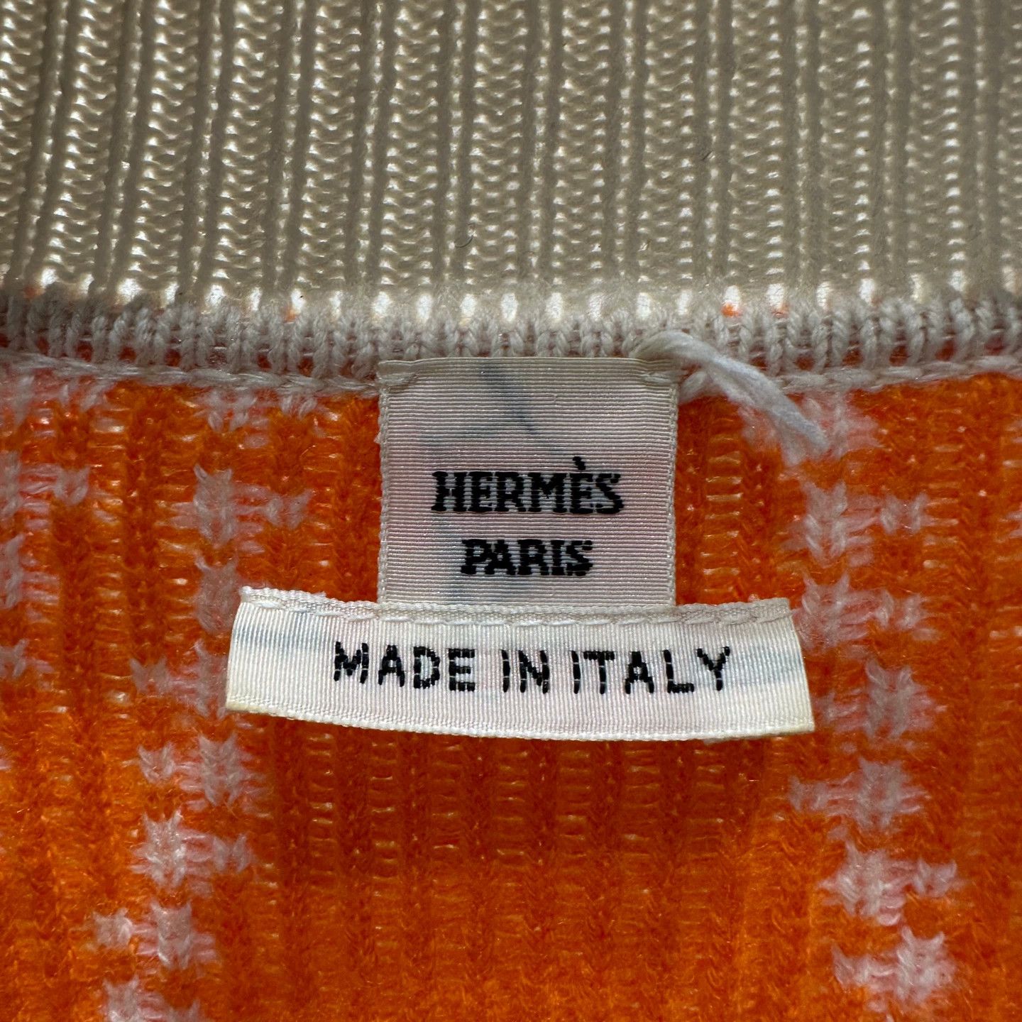Hermes Hermes mar329 polka dot logo letter cashmere cardigan 34 Size XS / US 0-2 / IT 36-38 - 3 Thumbnail