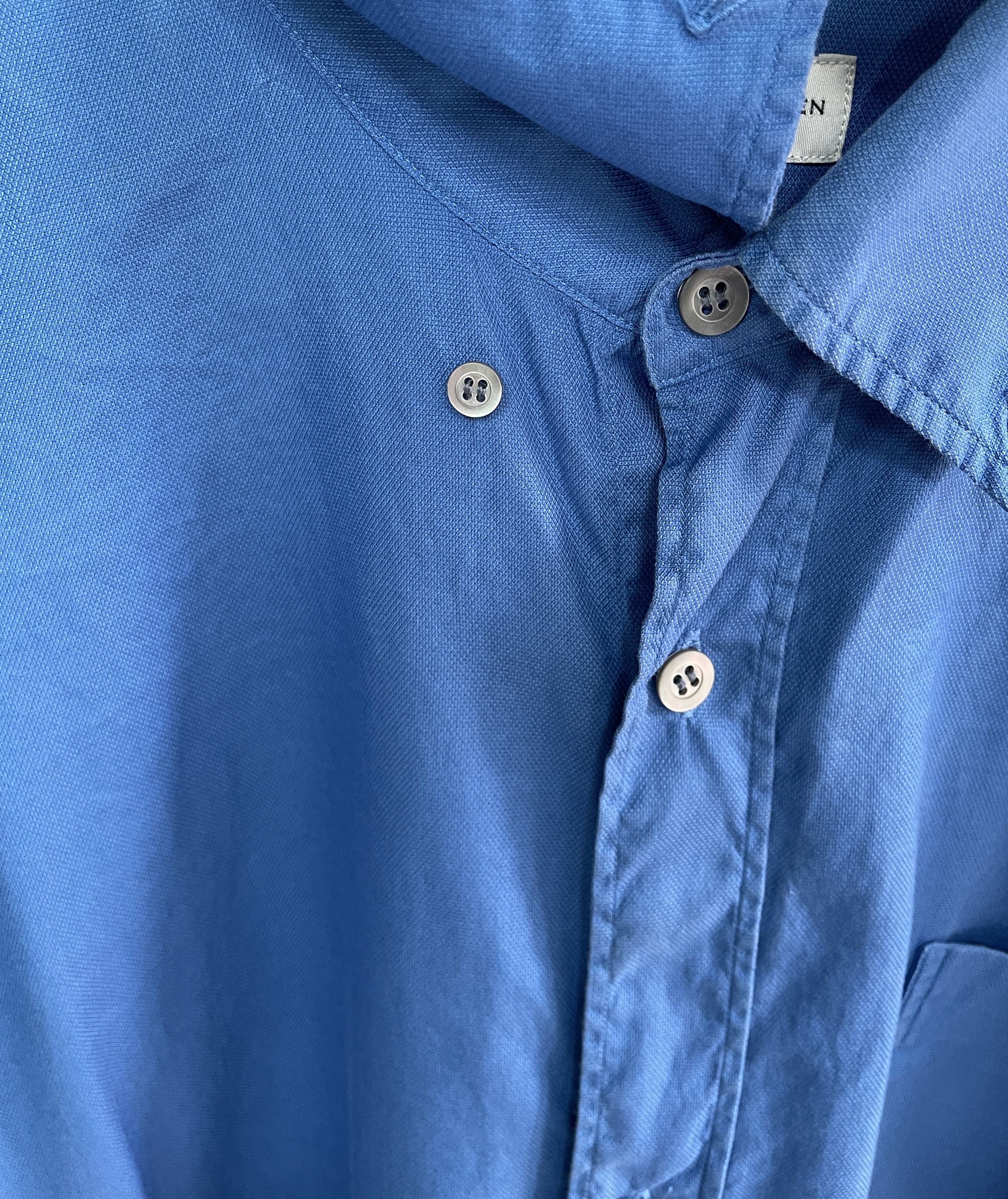 Dries Van Noten DRIES VAN NOTEN Classic Royal Blue Shirt Size US L / EU 52-54 / 3 - 5 Thumbnail