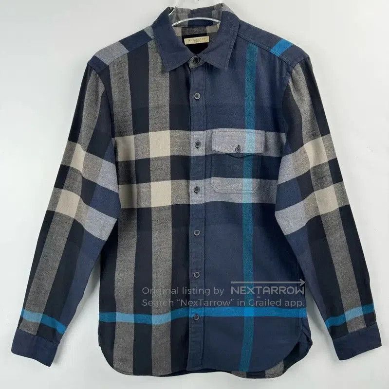 Burberry Burberry Men's Colorblock Long Sleeve Shirt. Size US XL / EU 56 / 4 - 1 Thumbnail