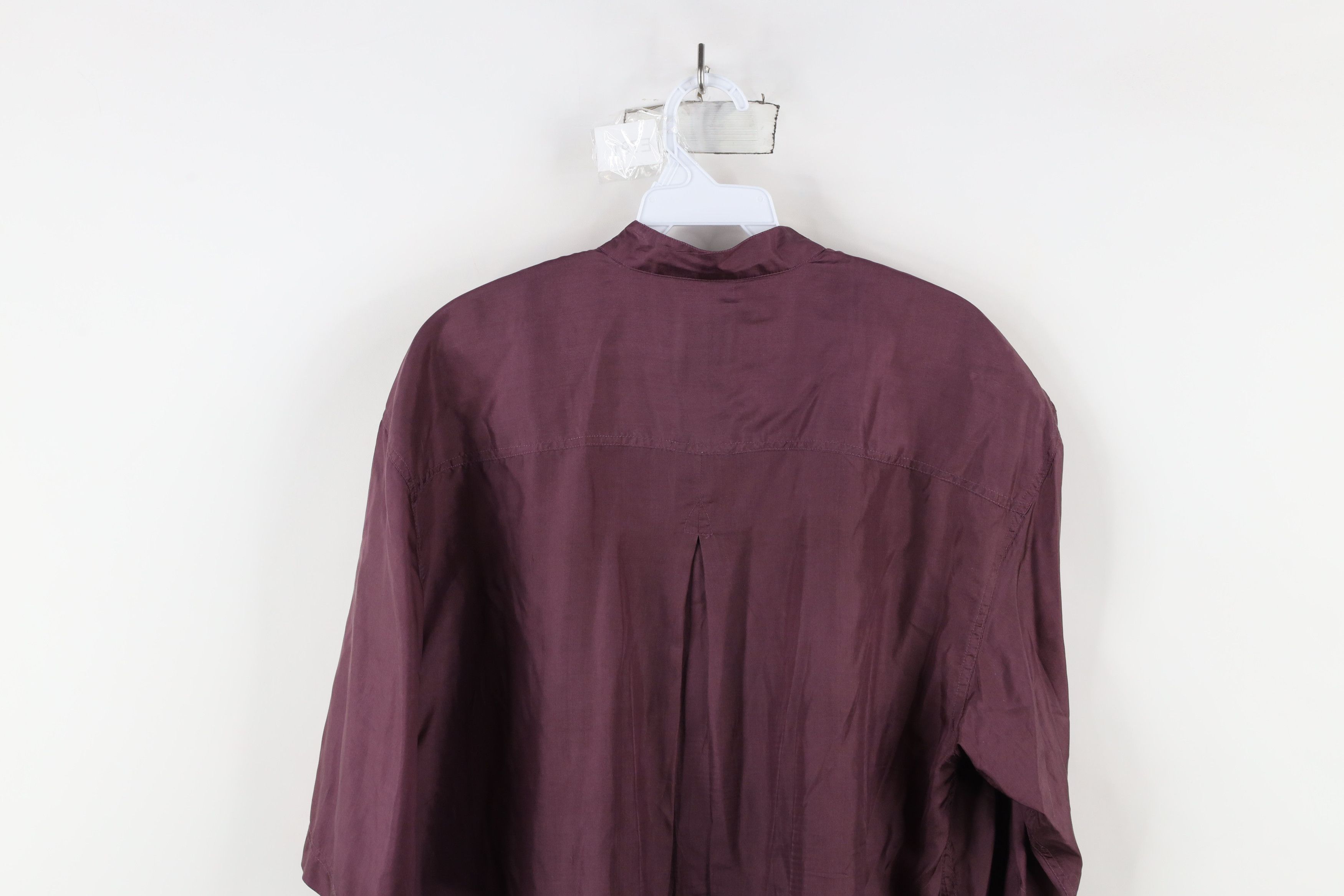 Vintage Vintage 90s Streetwear Band Collar Short Sleeve Button Shirt Size US M / EU 48-50 / 2 - 10 Thumbnail