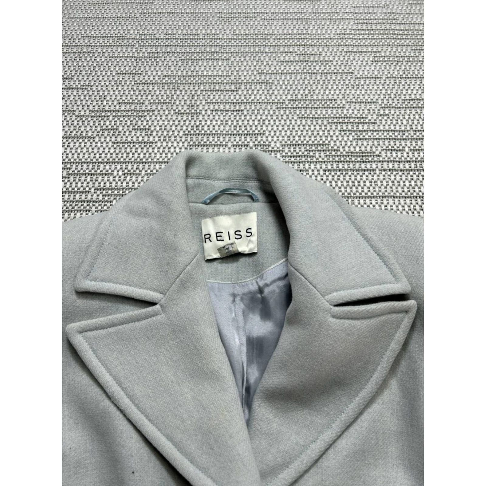 Reiss Reiss Overcoat Wool Tweed Gray Small Womens Regular Coat Child? No. Overcoat. Size S / US 4 / IT 40 - 2 Thumbnail