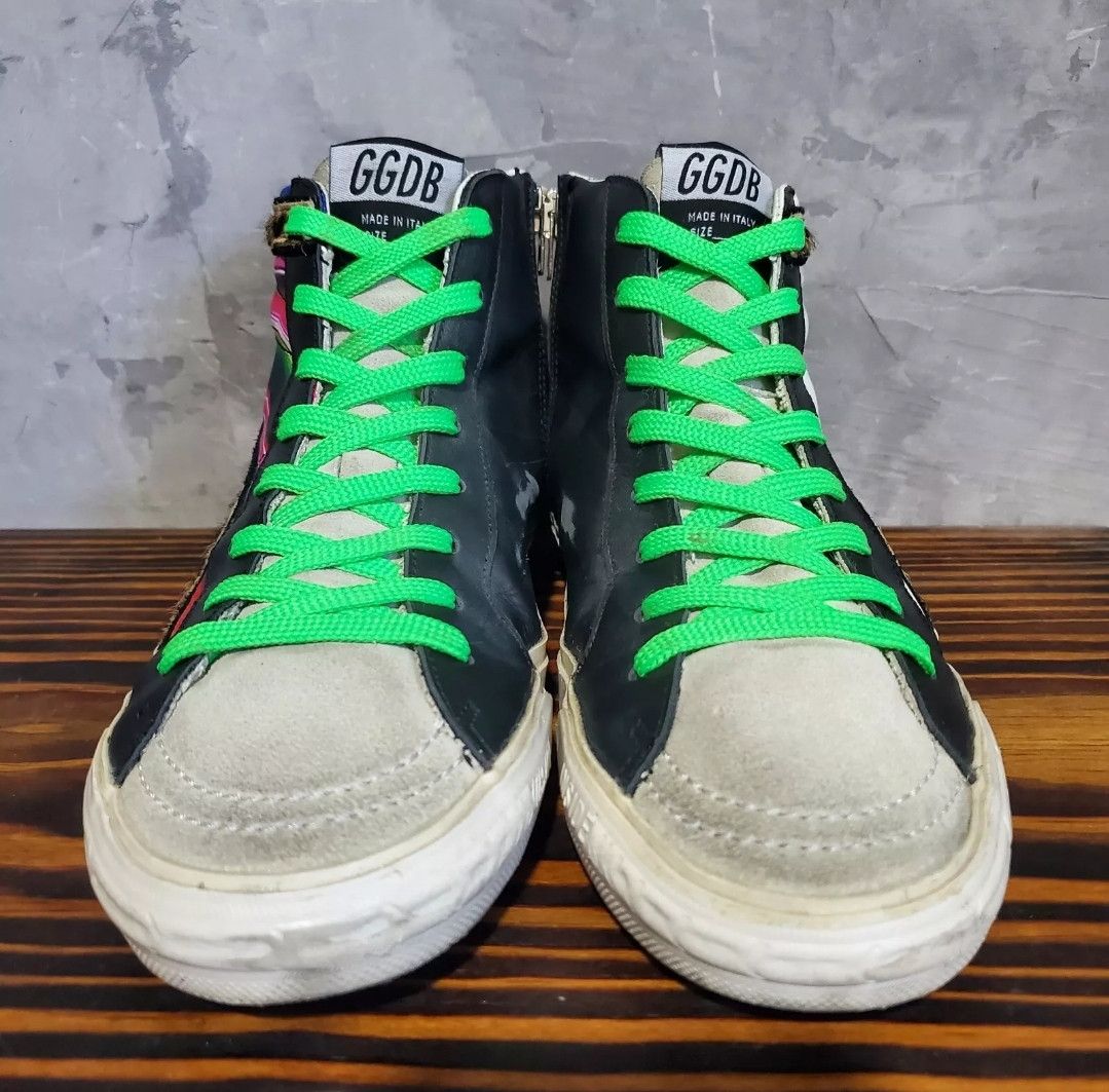 Golden Goose Golden Goose Slide High Top Sneaker 38 Rainbow Black Size US 8 / IT 38 - 15 Thumbnail