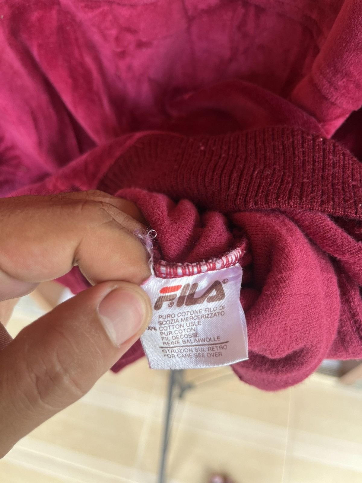 Fila Vintage 80s Fila Velour Sweatshirt Size US L / EU 52-54 / 3 - 5 Thumbnail