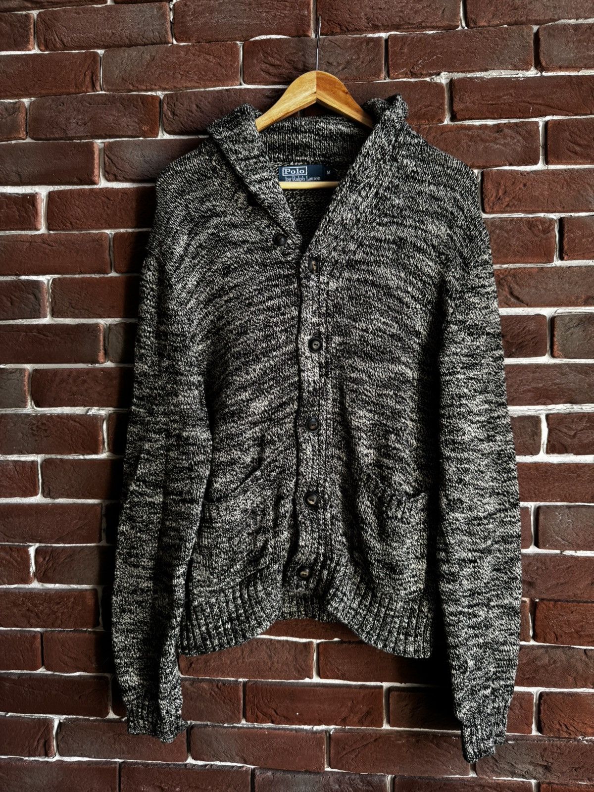 Vintage Rare Polo Ralph Lauren Knit Cardigan Sweater Hype Y2K Size US M / EU 48-50 / 2 - 1 Thumbnail