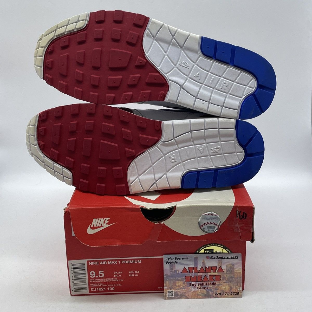 Nike Air max 1 Puerto Rico Size US 9.5 / EU 42-43 - 7 Thumbnail
