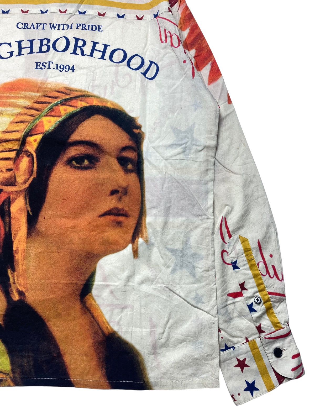 Hysteric Glamour 2000s Neighborhood - Indian Girl Button Shirt Size US M / EU 48-50 / 2 - 10 Thumbnail