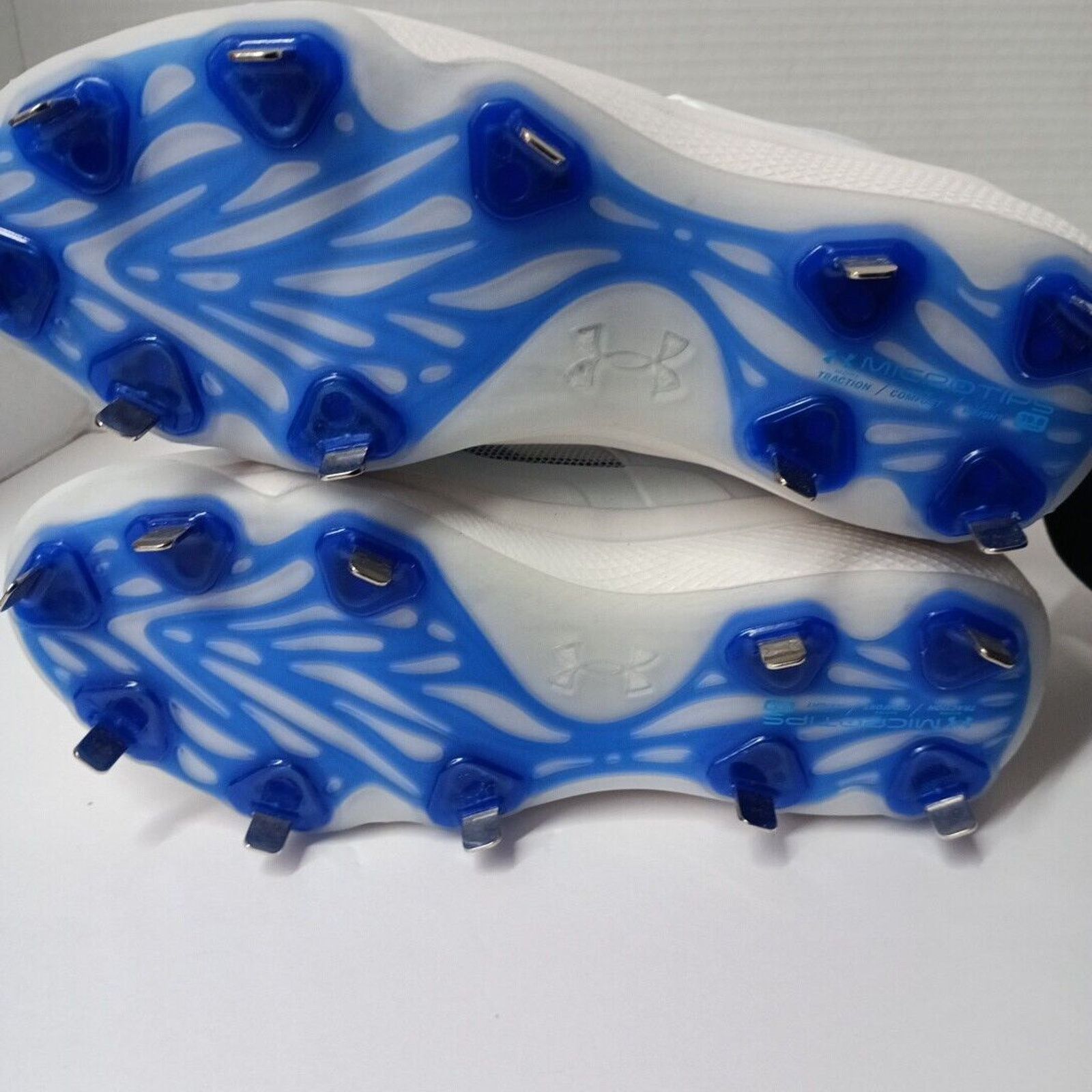 Under Armour Under Armour Metal Softball Cleats Women’s Size 8 White Blue Size US 8 / IT 38 - 6 Thumbnail
