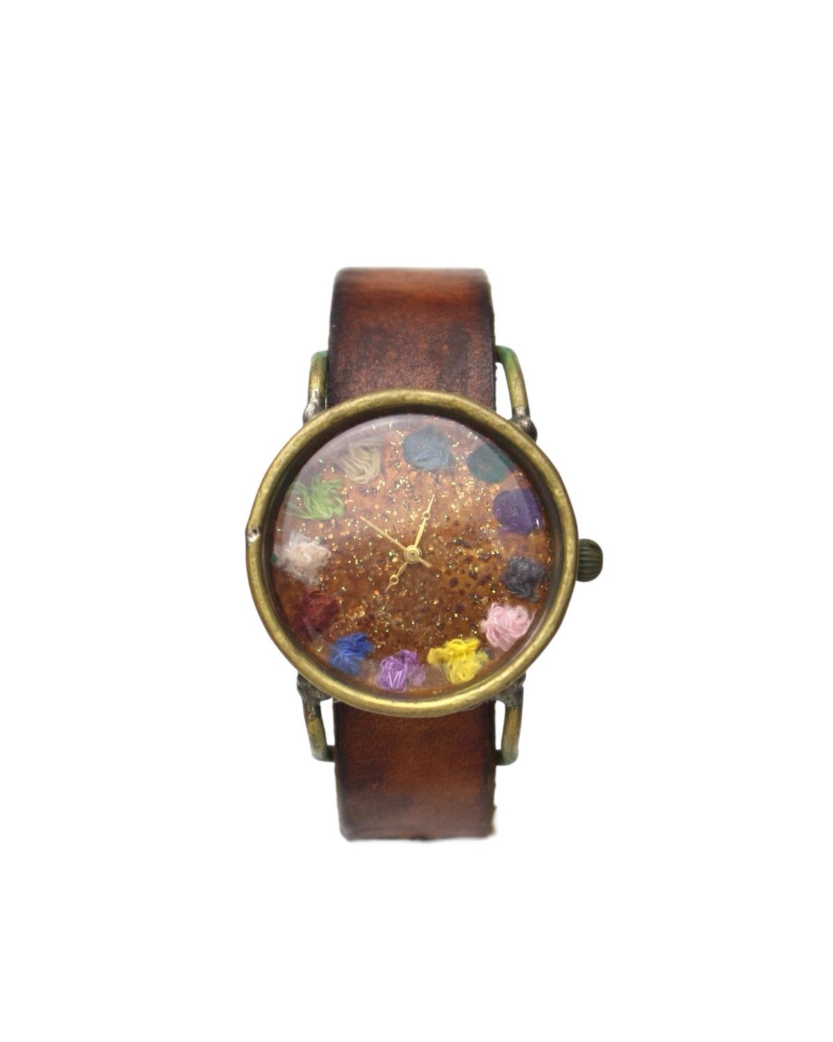 Vintage 2000S JAPANESE HANDMADE YARN BALL WATCH EMBROIDERY DIAL ART Size ONE SIZE - 1 Thumbnail