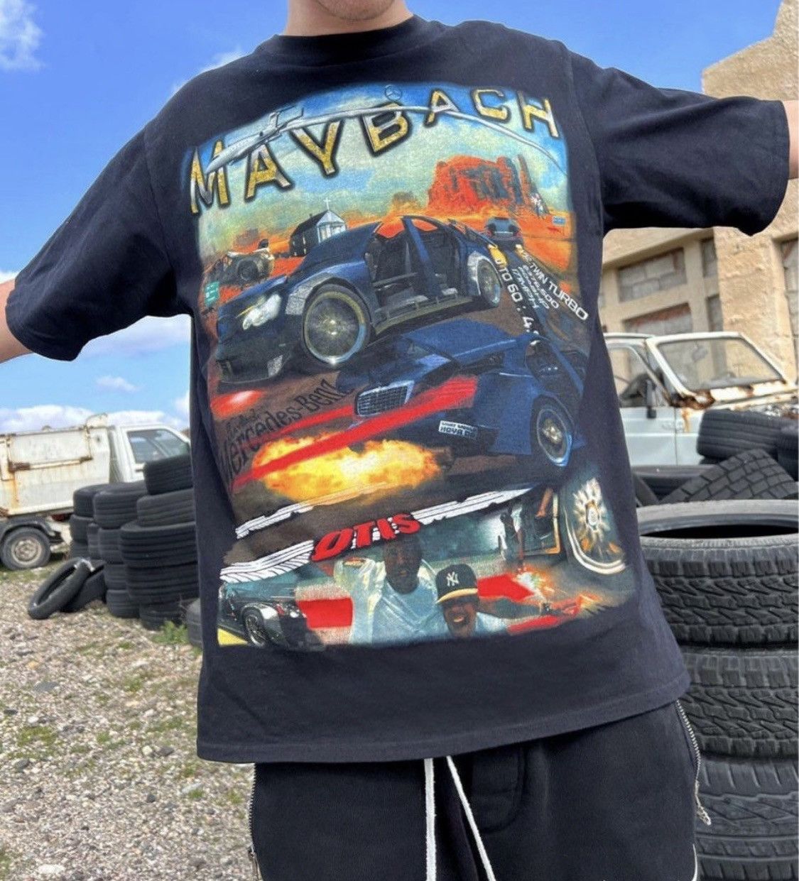 Marino Morwood × NASCAR × Vintage Casper Masi Maybach T-shirt Size US M / EU 48-50 / 2 - 4 Thumbnail