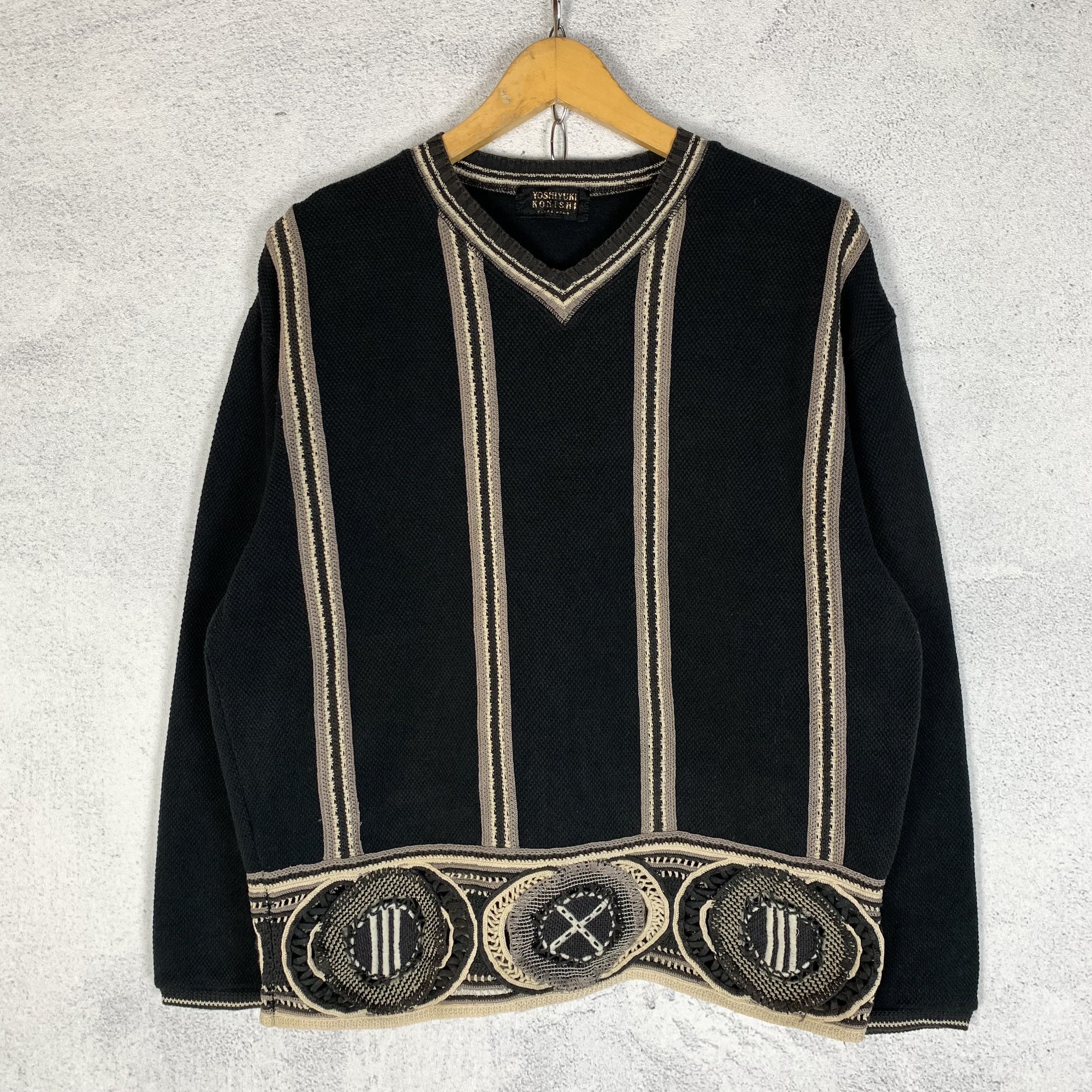 image of Avant Garde x Yoshiyuki Konishi Vintage Ficce Uomo Yoshiyuki Konishi Sweatshirt in Black (Size Medi