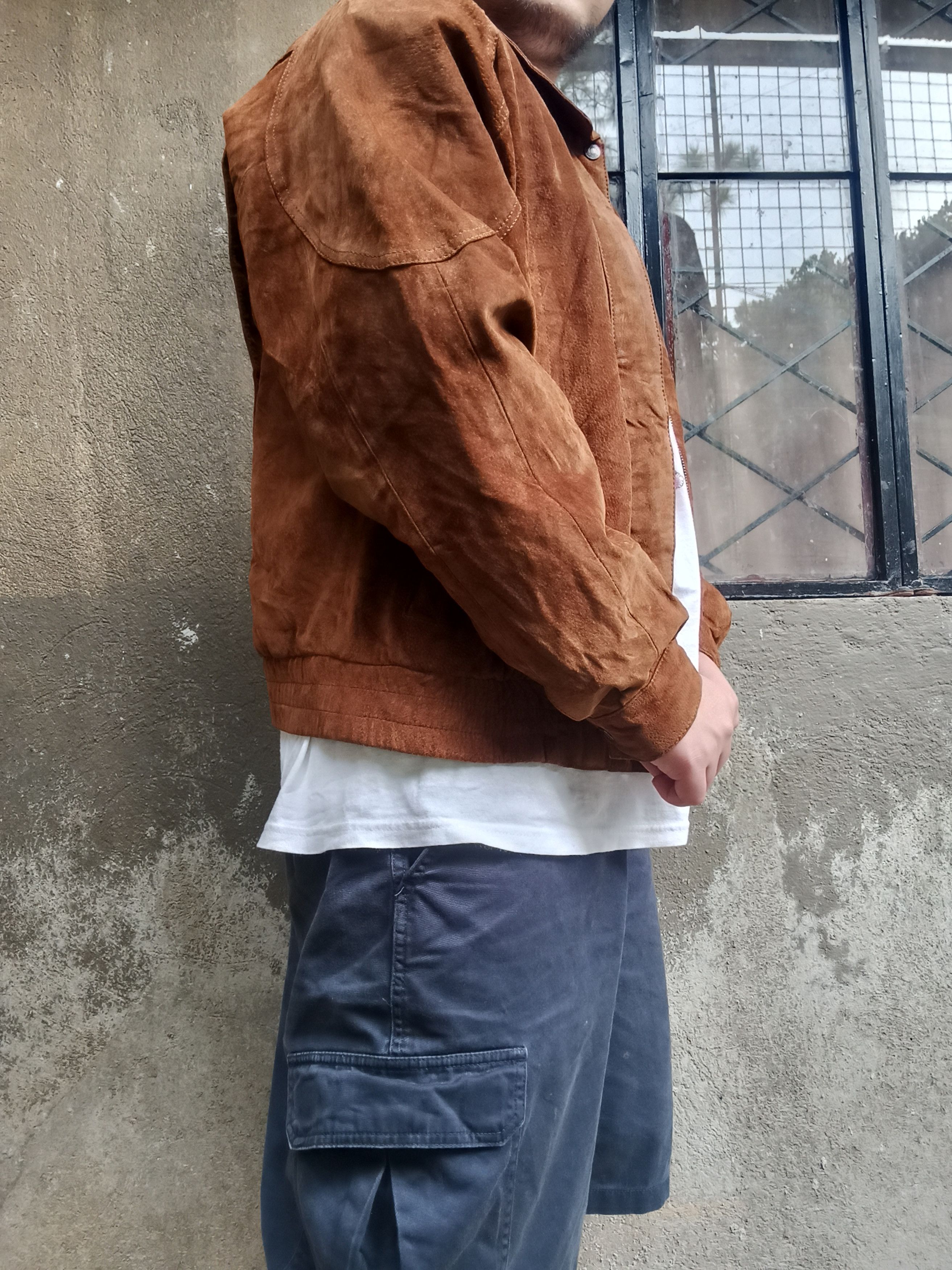 Levi's × Vintage Vintage Brown Levis Suade Leather Jacket Size US L / EU 52-54 / 3 - 12 Thumbnail