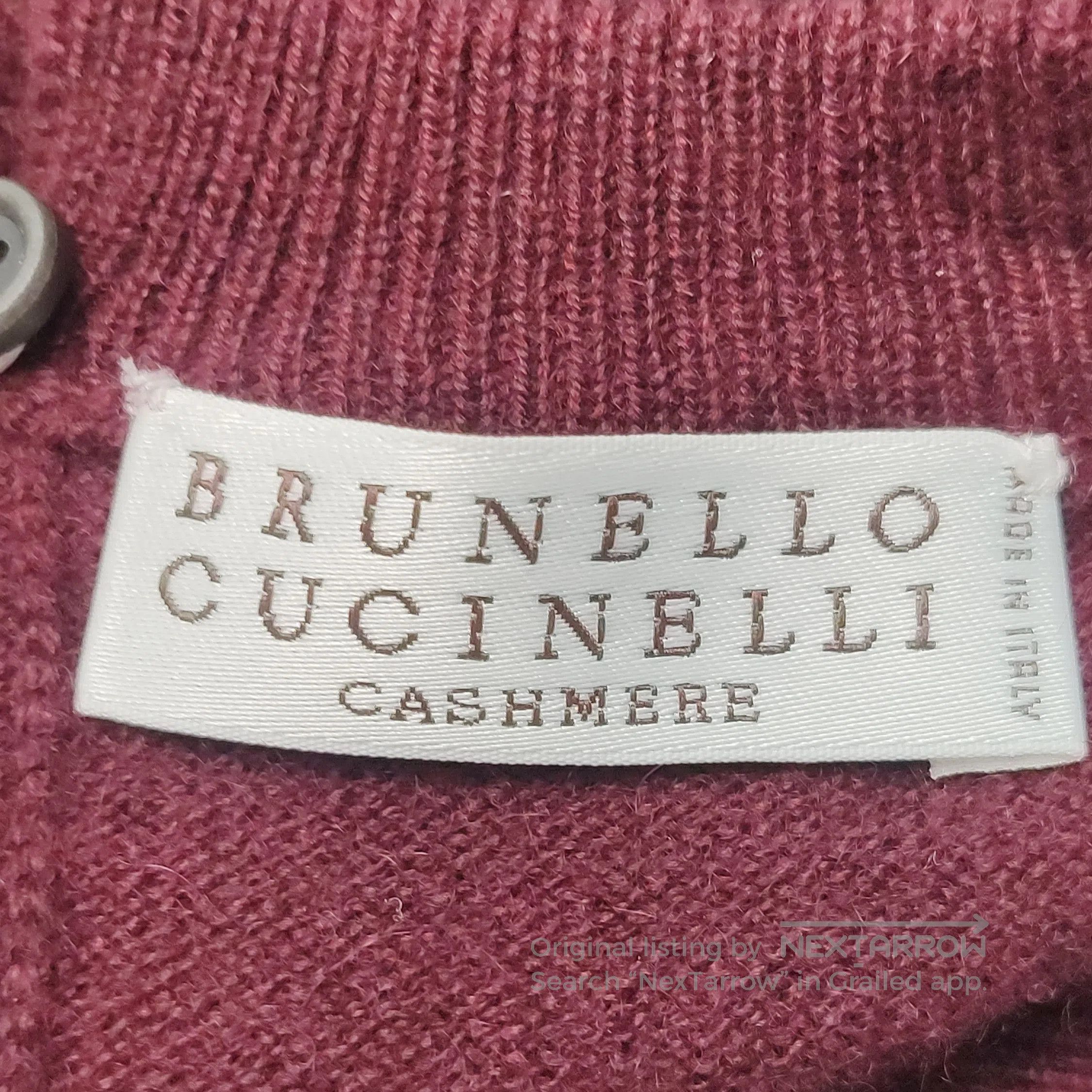 Brunello Cucinelli Brunello Cucinelli M Cashmere Crewneck Long-Sleeve Sweater. Size US M / EU 48-50 / 2 - 4 Thumbnail
