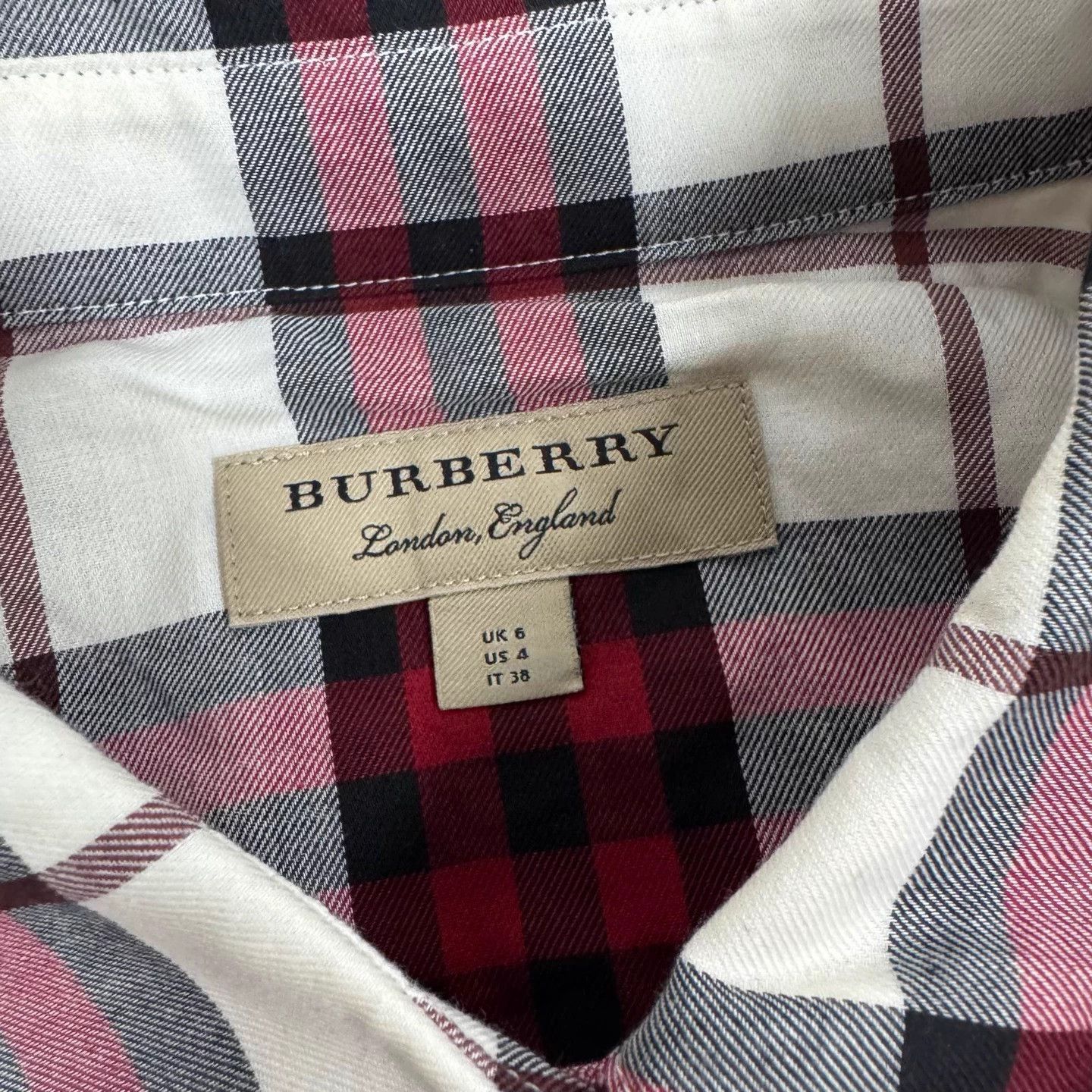 Burberry Burberry Check Long-Sleeve Shirt UK6 99 New Size XS / US 0-2 / IT 36-38 - 5 Thumbnail