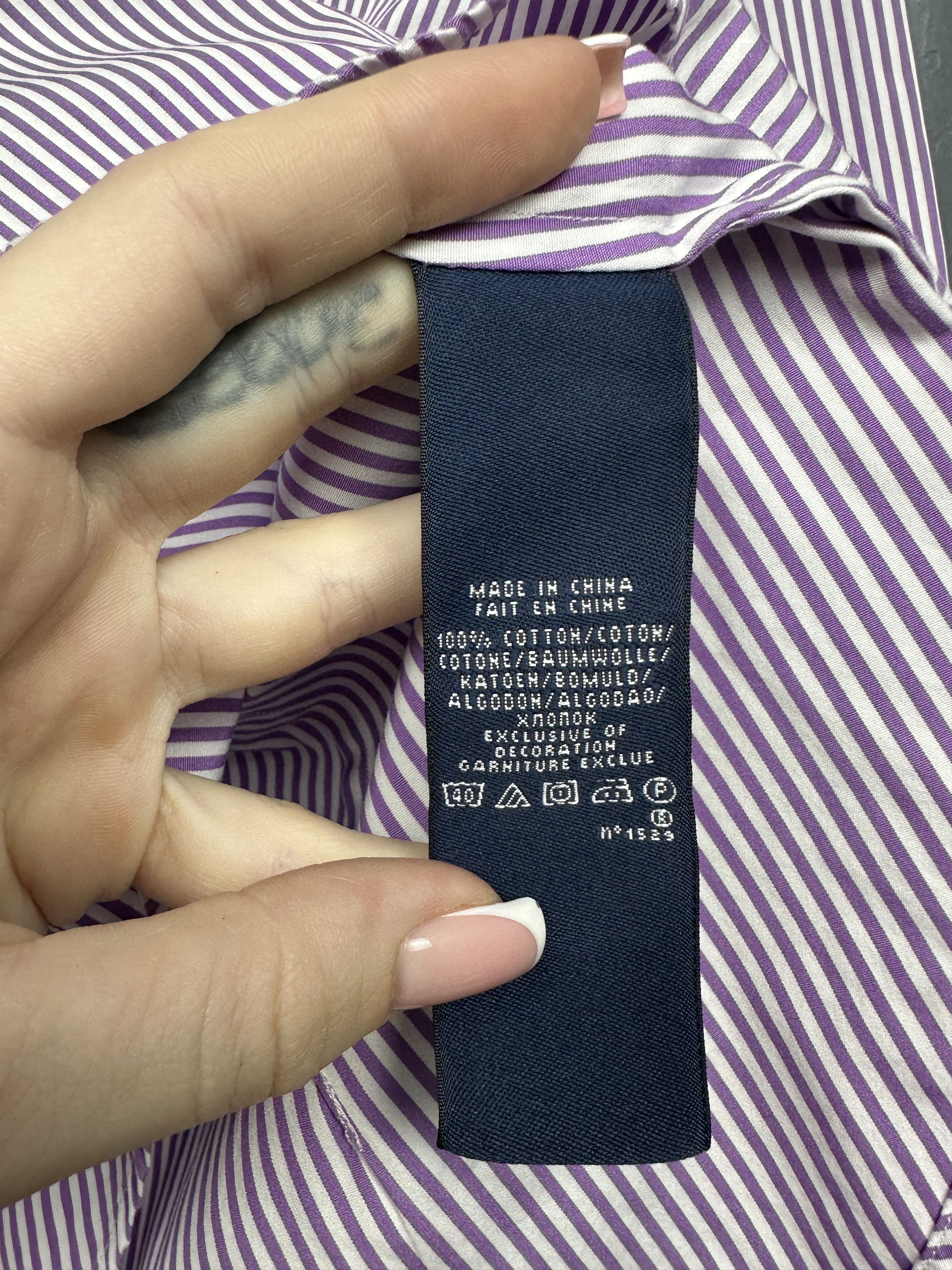 Polo Ralph Lauren Polo Ralph Lauren Womens Long Sleeve Striped Shirt Size L / US 10 / IT 46 - 5 Thumbnail