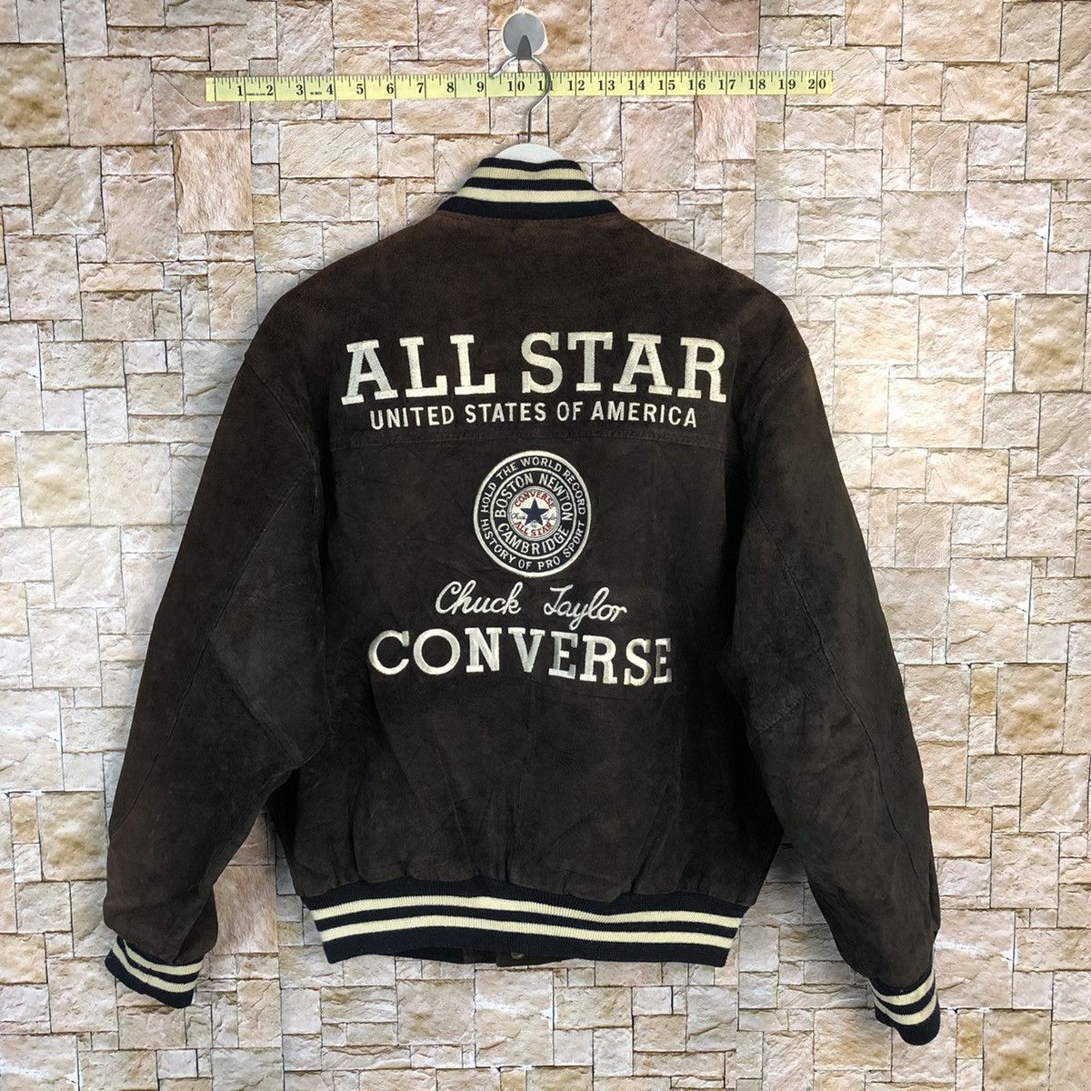 Converse DL Converse Boston Mass U.S.A Bombers varsity Jacket #A280 Size US M / EU 48-50 / 2 - 1 Thumbnail