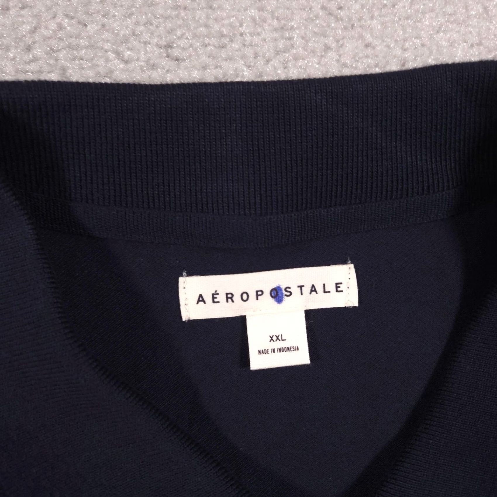 Vintage Aéropostale Polo Shirt Womens Jr XXL Blue Collared Short Sleeve Basic Knit Top Shirt Womens Jr XXL Blue Polo Short Sleeve Collared Knit Top Size XXL / US 16-18 / IT 52-54 - 4 Thumbnail