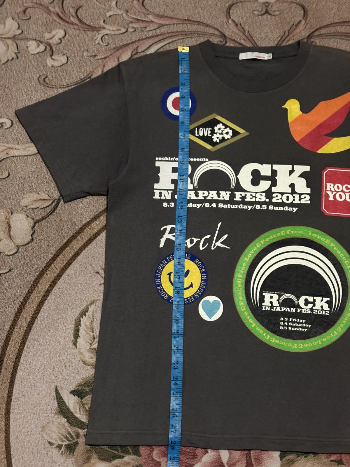 Band Tees × Japanese Brand × Vintage Japanese Brand rockin’on JAPAN FES. 2012 Tee Size US M / EU 48-50 / 2 - 12 Thumbnail