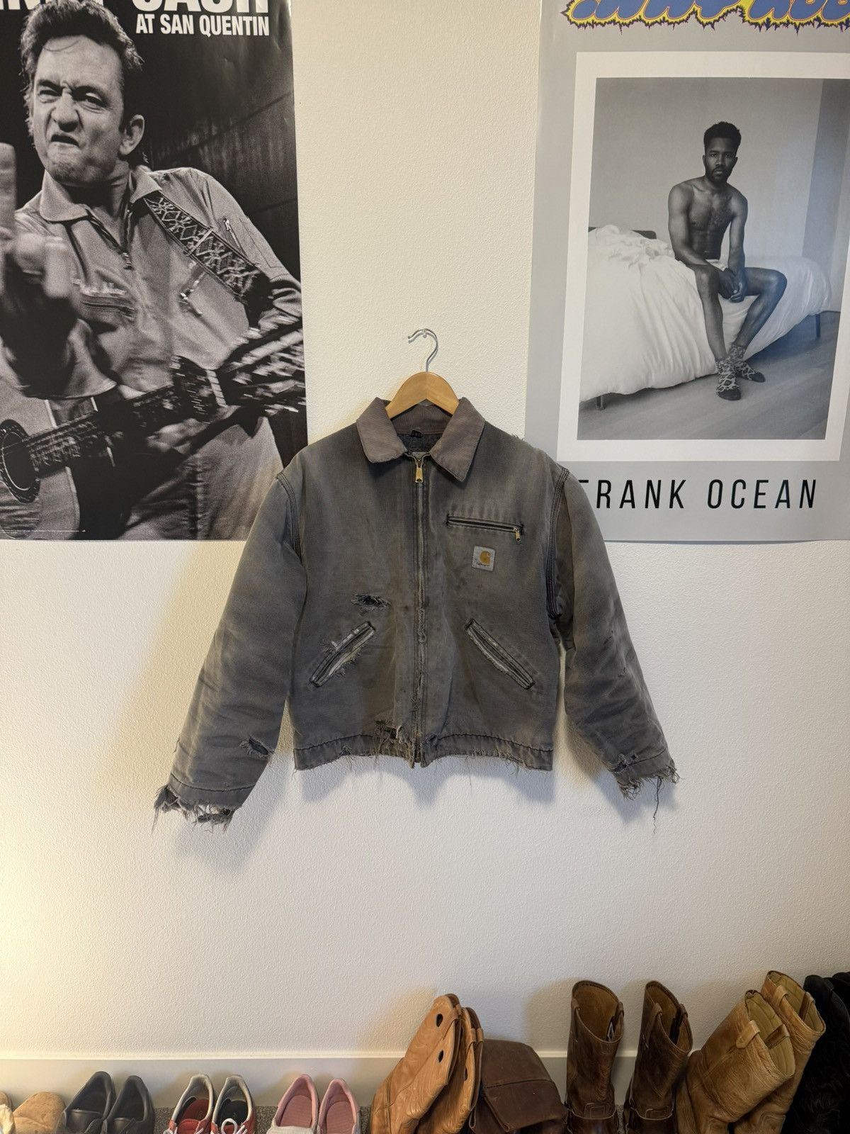 Carhartt Vintage Carhartt Detroit Jacket - Smokey Grey Size US L / EU 52-54 / 3 - 4 Thumbnail