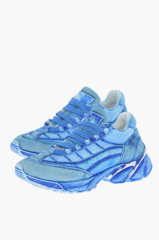 Maison Margiela MM6 Lace-up Sneakers with Tie-Dye Effect Size US 6 / EU 39 - 1 Thumbnail