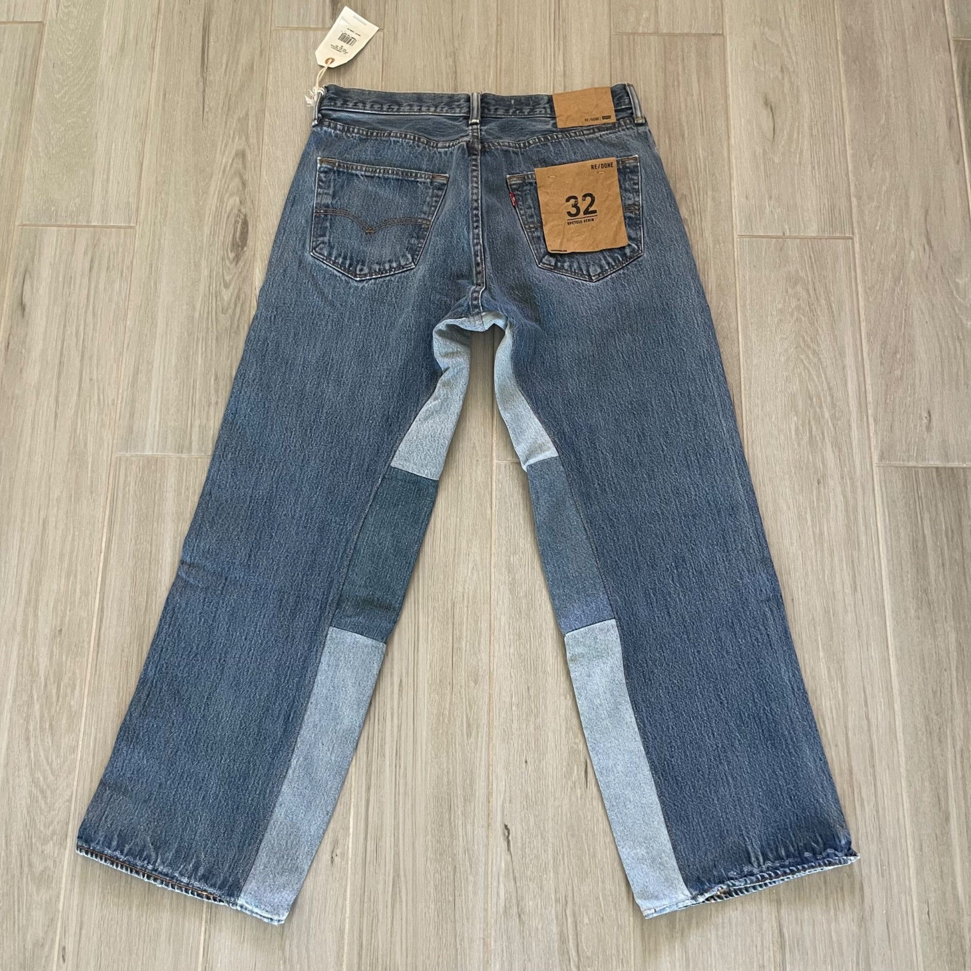 Levi's Vintage Clothing × RE/DONE $495 NWT RE/DONE x LEVI'S ASSORTED INDIGO BIG BOY 501 JEANS Size US 32 / EU 48 - 1 Thumbnail