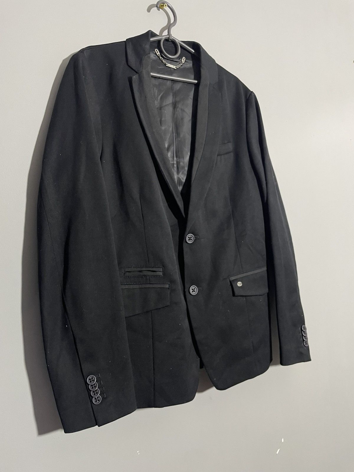 Diesel Vintage Y2K Diesel Black Two Buttons Blazer Jacket size M Size 50R - 2 Thumbnail