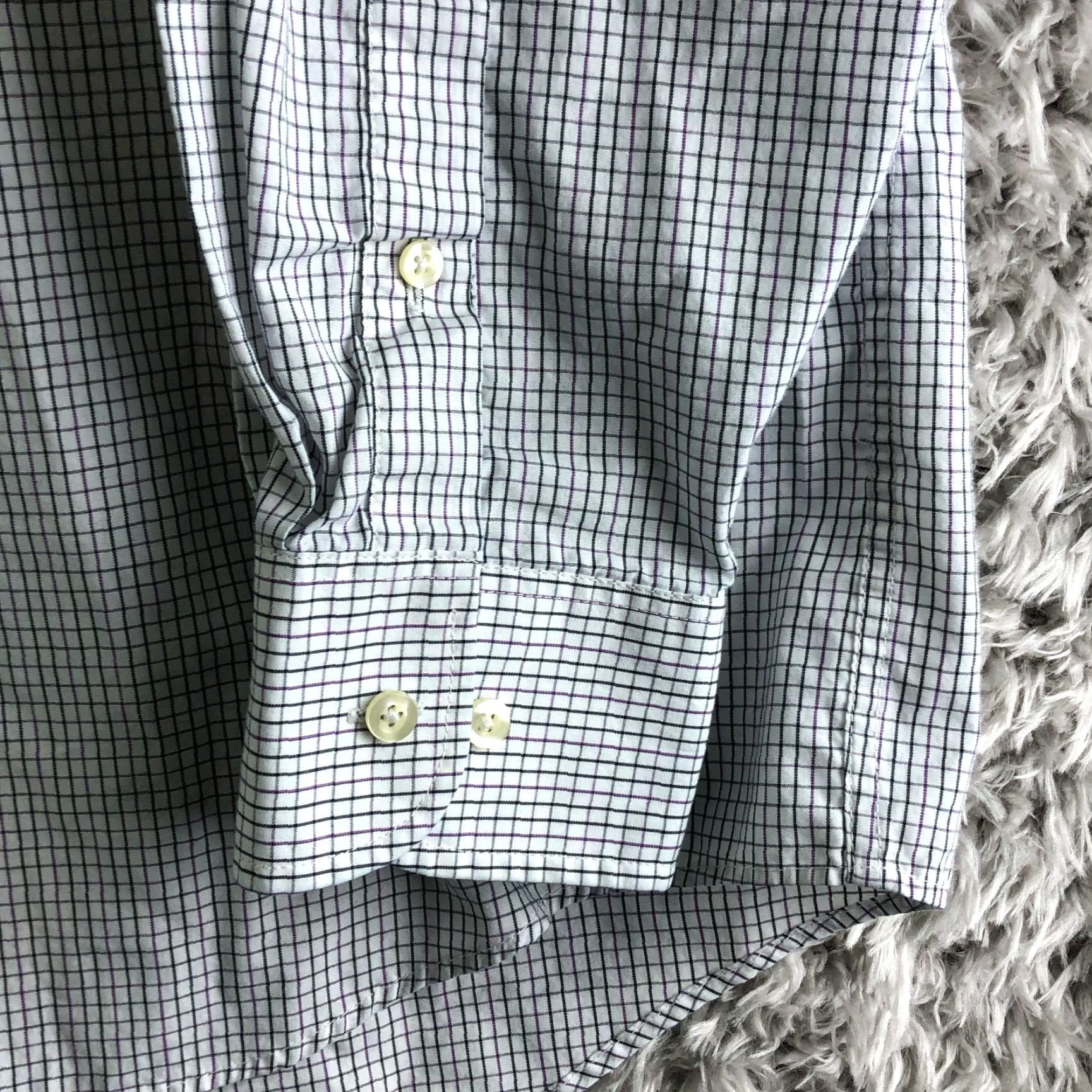 Chaps Chaps Mens 16.5 34-35 Wrinkle Free White Striped Long Sleeve Button Down Collar Shirt Mens Size US XL / EU 56 / 4 - 3 Thumbnail