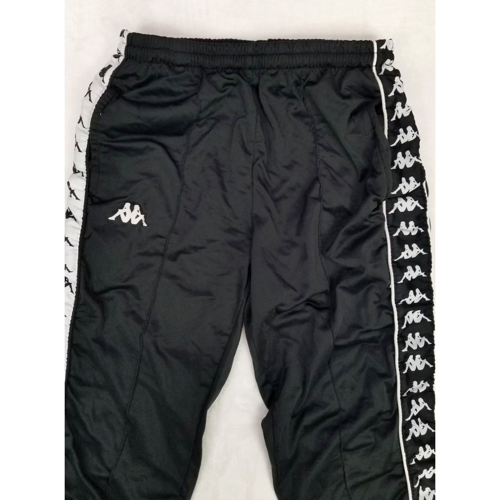 Kappa Kappa Black Track Pants Unisex Medium Jogger Classic Pants Athletic Size US 31 - 2 Thumbnail