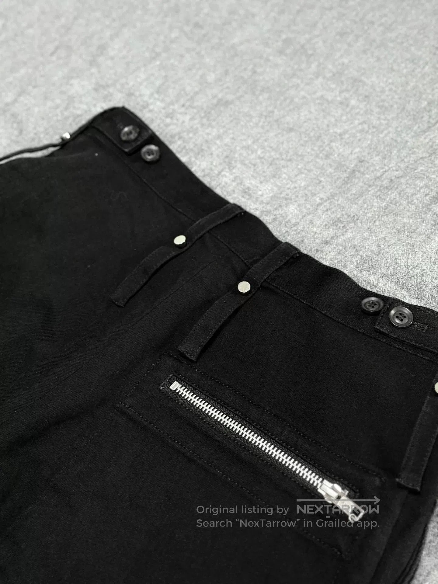 Yohji Yamamoto Yohji Yamamoto Black Denim Pants. Size US 28 / EU 44 - 6 Thumbnail