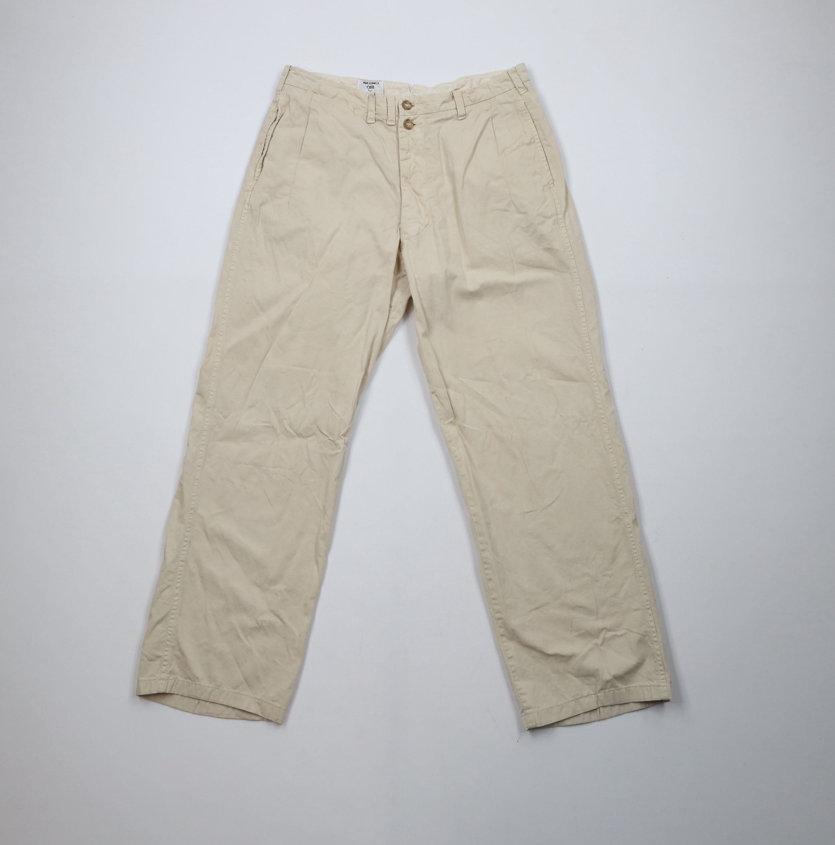 Vintage 90s CP Company Massimo Button Wide Leg Chino Pants