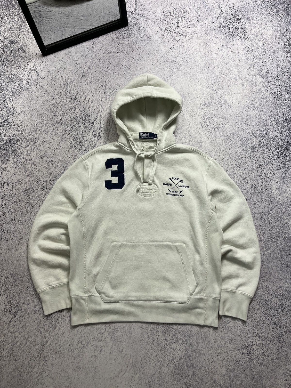 Polo Ralph Lauren Vintage Polo Ralph Lauren #3 RLPC Rugby Hoodie Big Logo Size US M / EU 48-50 / 2 - 1 Thumbnail