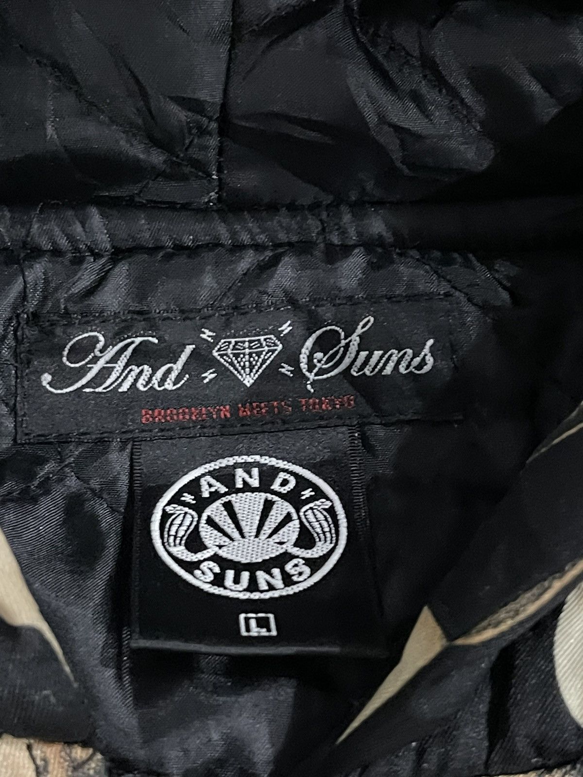 Japanese Brand AND SUNS SKULS FULLPRINT HOODIE JACKET Size US L / EU 52-54 / 3 - 18 Thumbnail