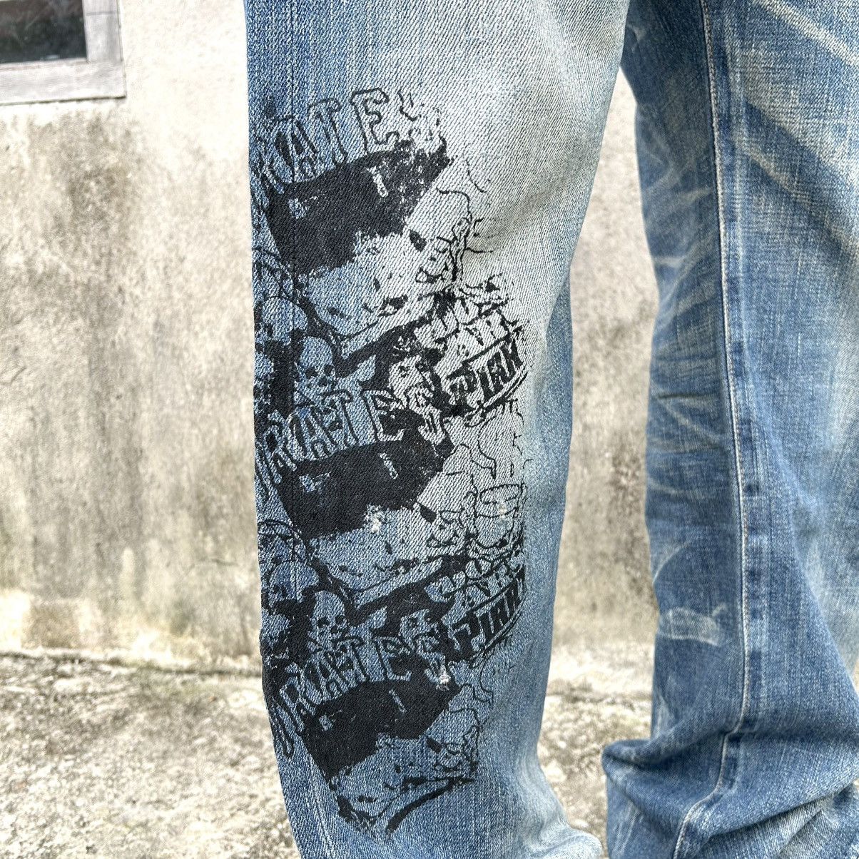 Swagger Swagger Patch Dollar Pirates Distressed Denim Size US 35 - 7 Thumbnail