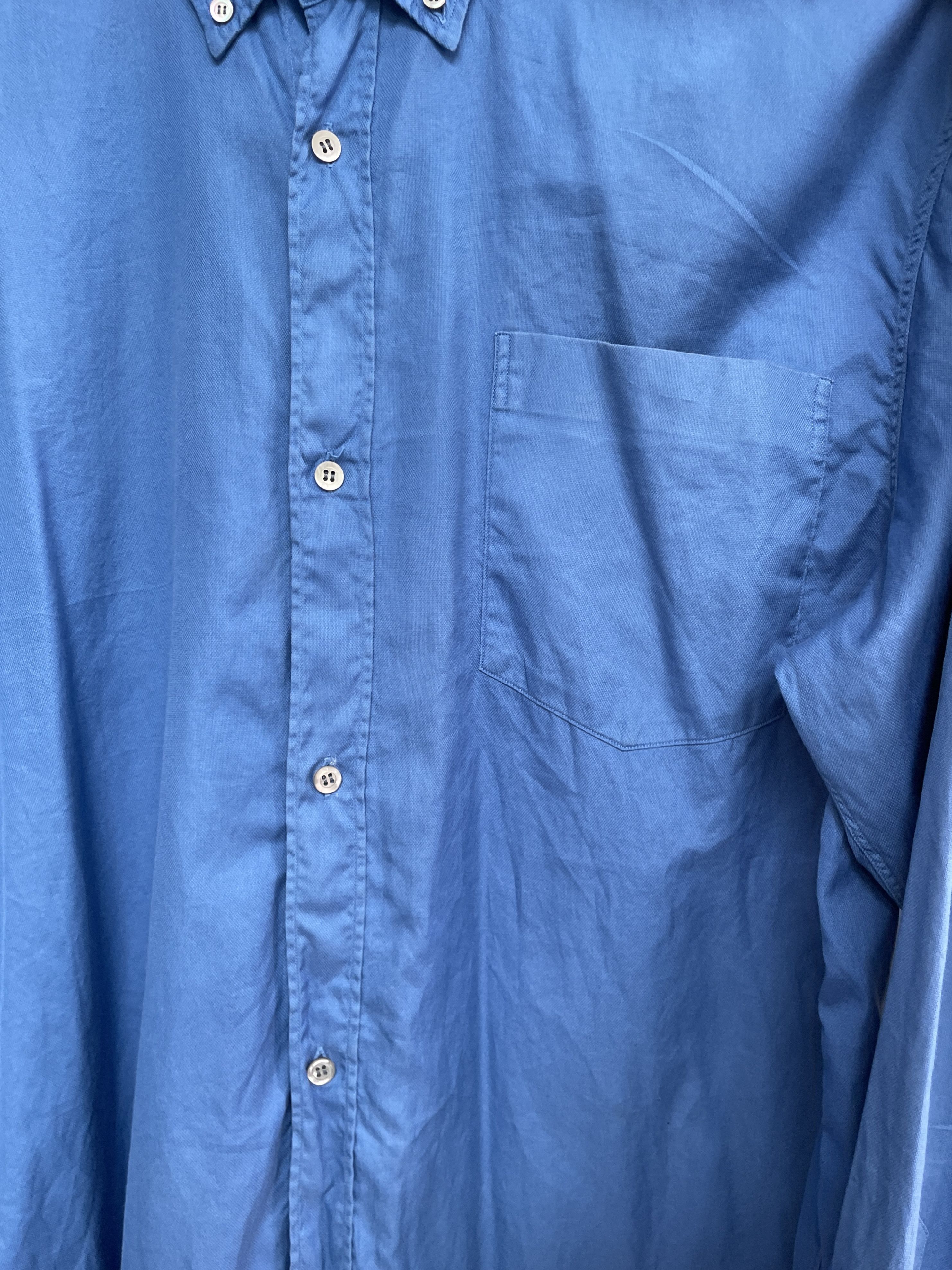 Dries Van Noten DRIES VAN NOTEN Classic Royal Blue Shirt Size US L / EU 52-54 / 3 - 3 Thumbnail