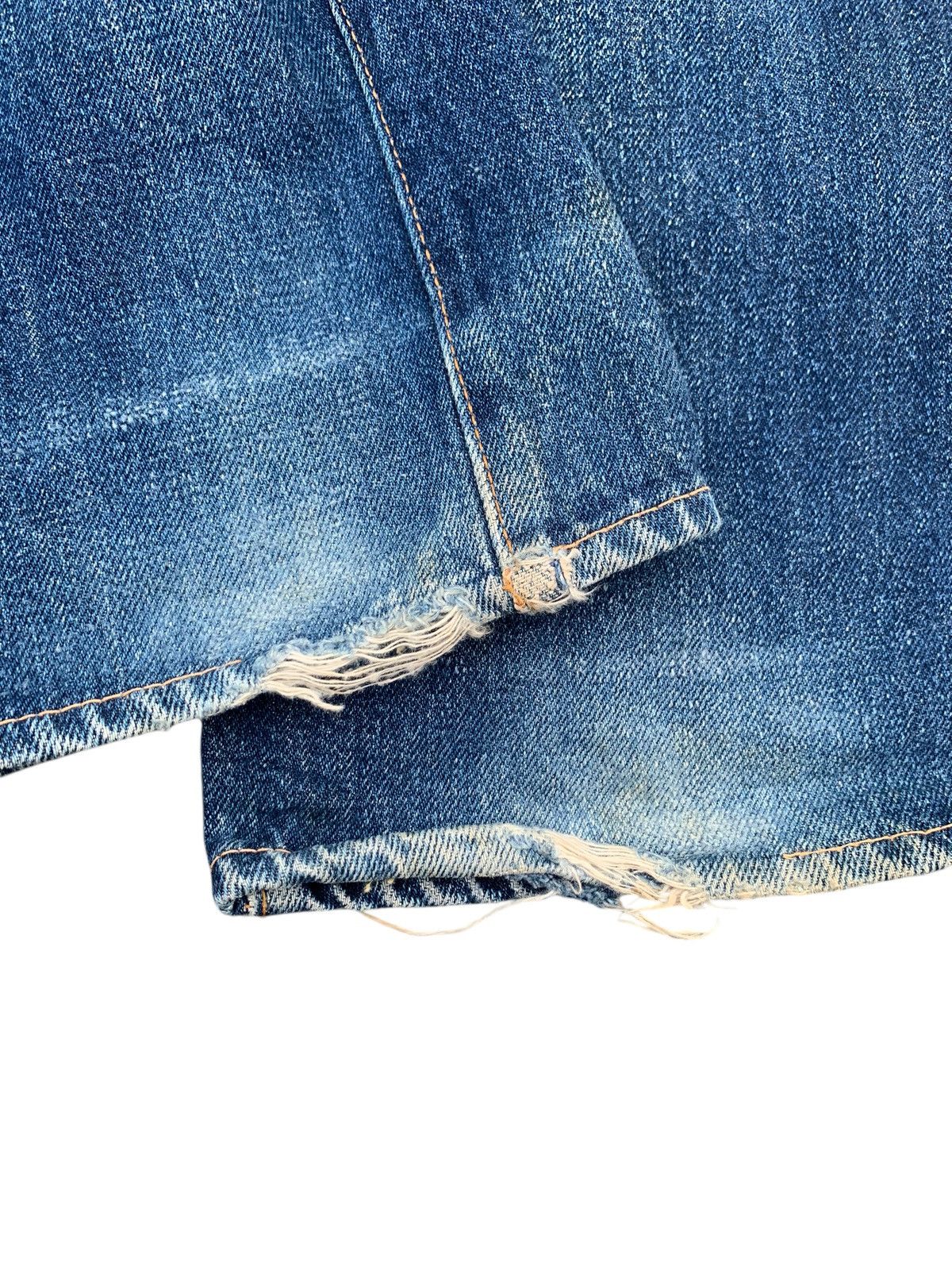 Denime VINTAGE DENIME SELVEDGE MUDWASH DISTRESSED JAPANESE DENIM Size US 30 / EU 46 - 19 Thumbnail