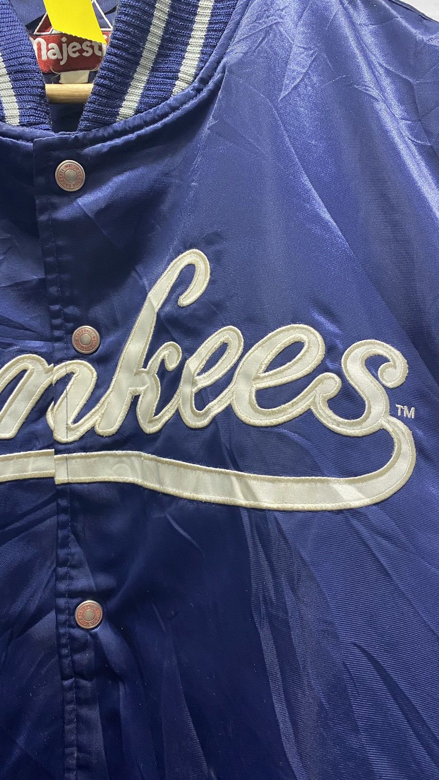 Majestic 🚨FINAL DROP🚨 Yankees Baseball Bomber Jacket 90s Size US XL / EU 56 / 4 - 3 Thumbnail