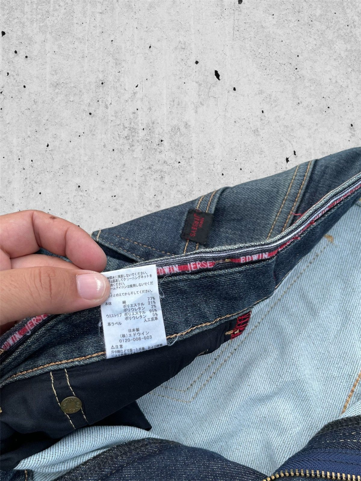 Edwin 🔥 Edwin Jersey Distressed Denim Streetwear W34🔥 Size US 34 / EU 50 - 8 Thumbnail