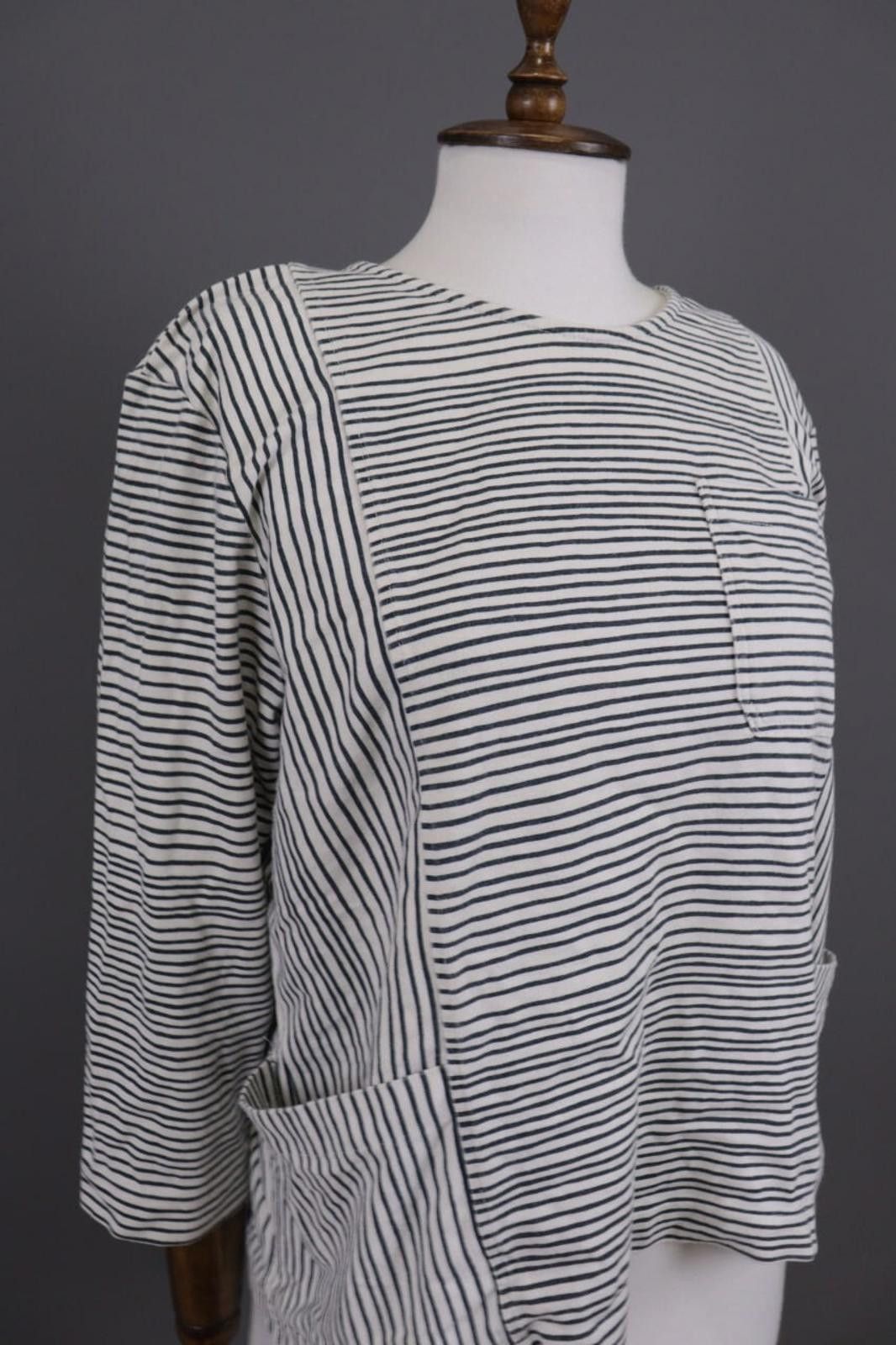 YMC YMC You Must Create White Striped Cropped Sweater Size S Size S / US 4 / IT 40 - 5 Thumbnail