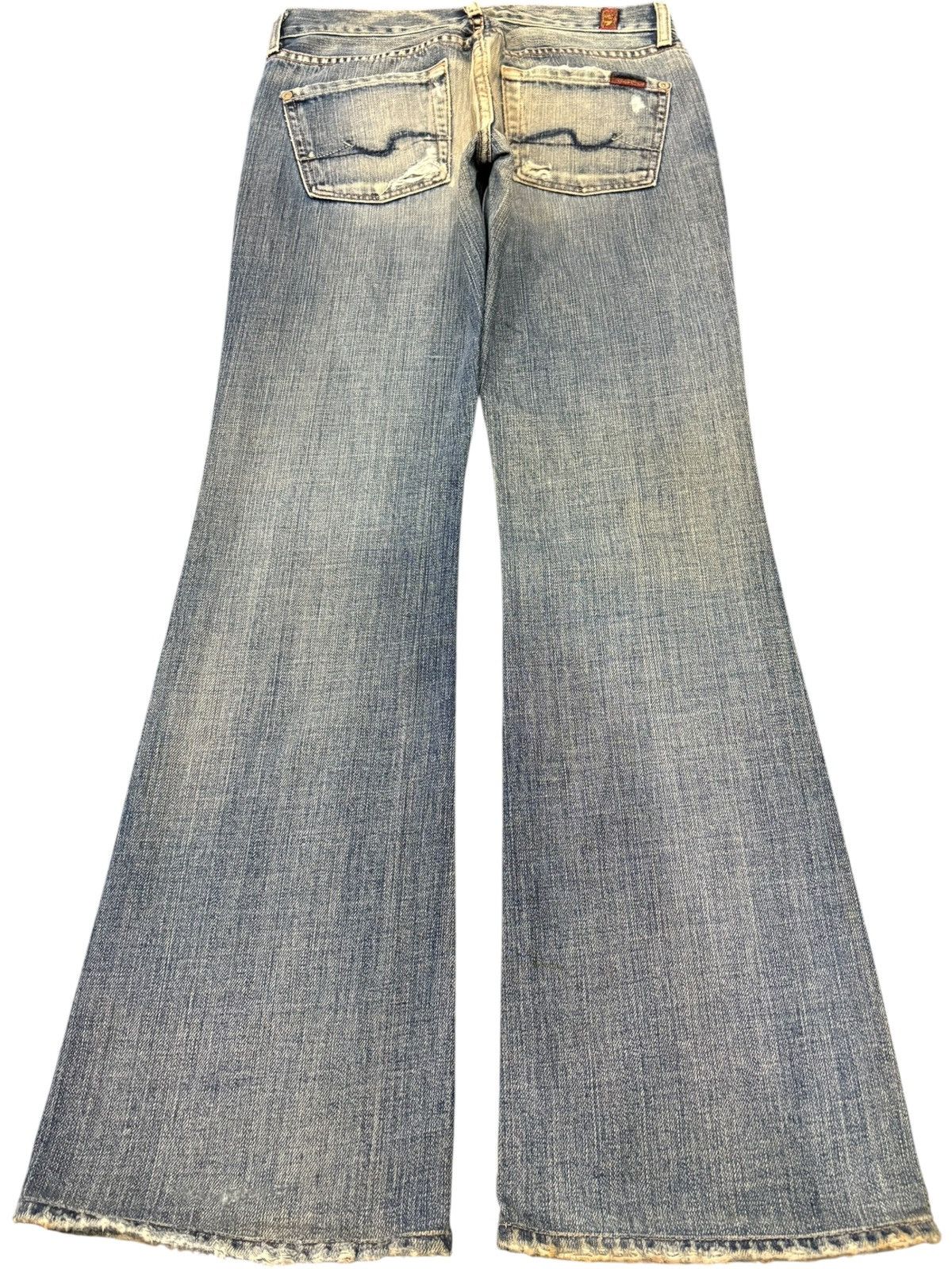 7 For All Mankind Vintage 7 For All Mankind Distressed Flared Jeans Size US 28 / EU 44 - 2 Thumbnail