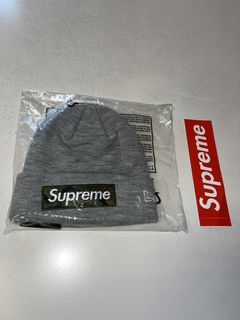 New Era Supreme Box Logo Beanie | Grailed