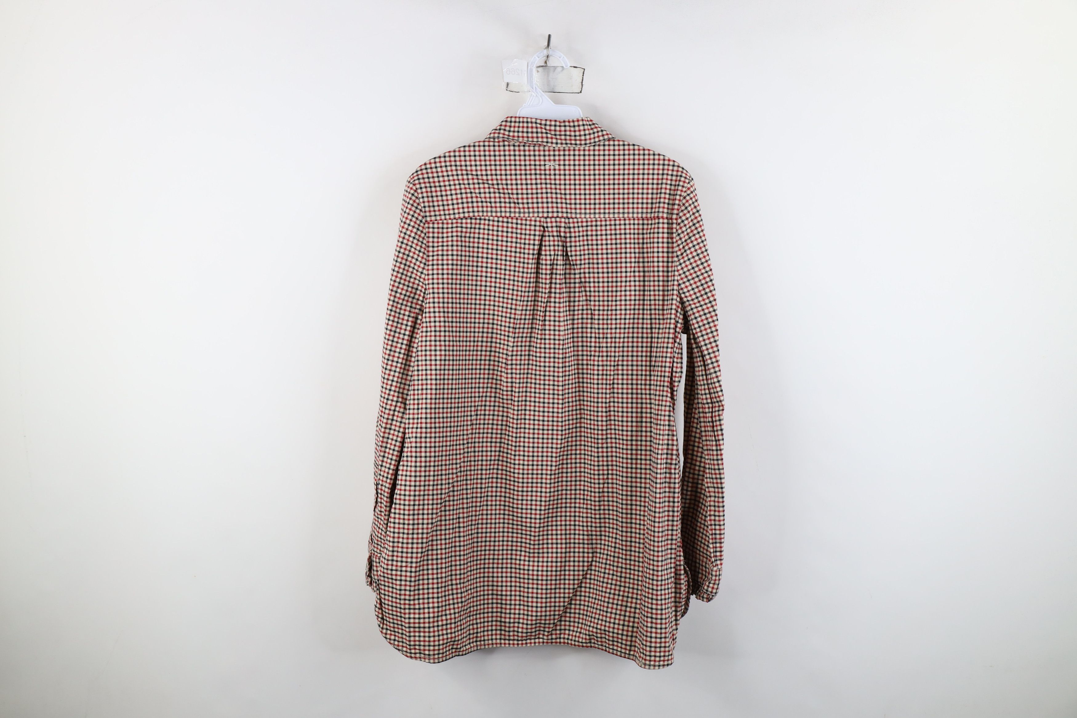 Vintage Vintage 90s Streetwear Ruffled Collared Button Shirt Plaid Size M / US 6-8 / IT 42-44 - 12 Thumbnail