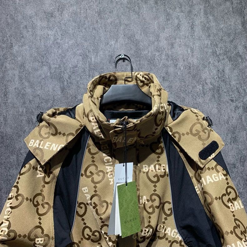 Gucci Gucci Size 38 Gucci Parisian co-branded full-print windbrea Size US XXS / EU 40 - 5 Thumbnail