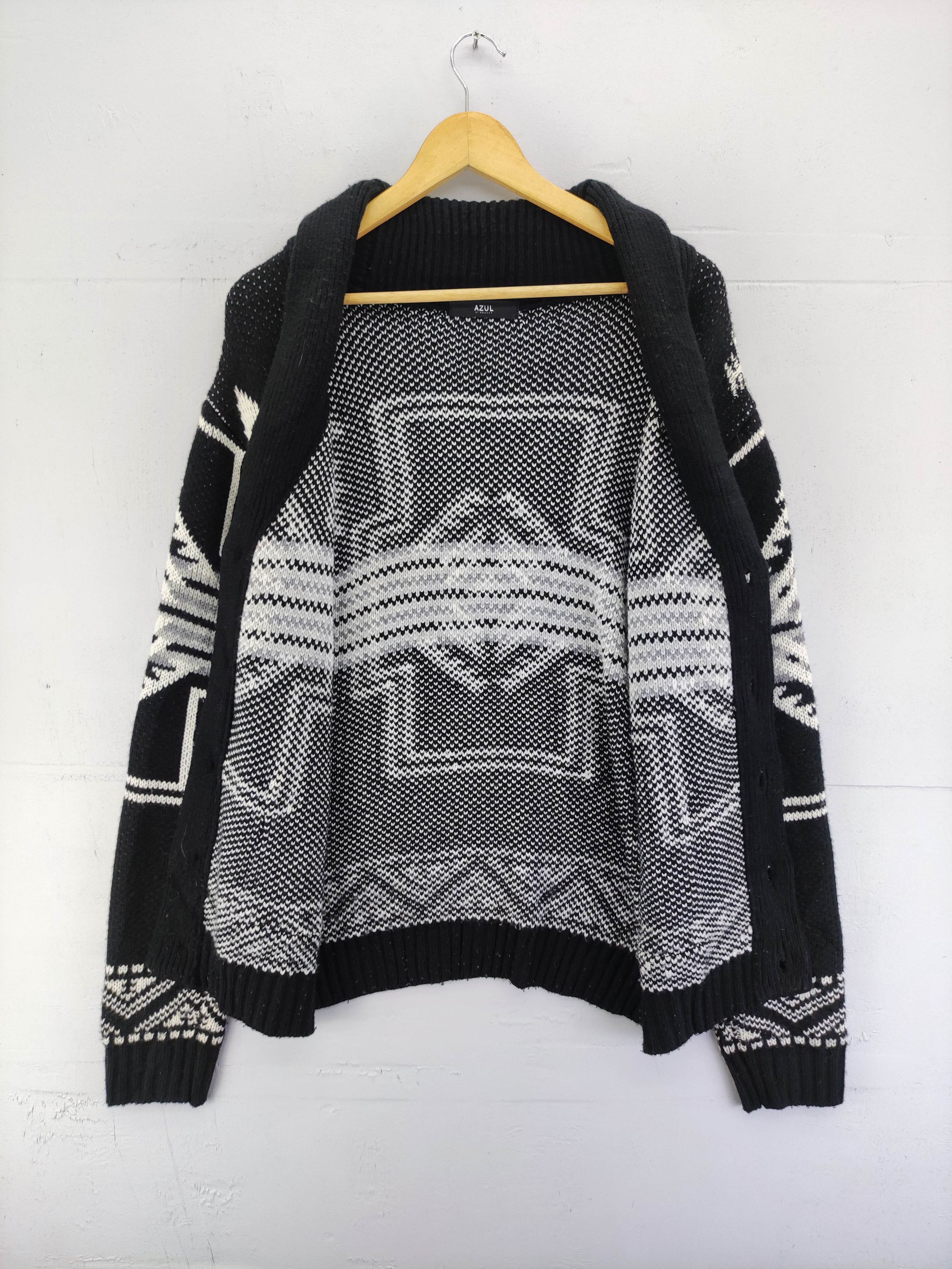 Aran Isles Knitwear Vintage Azul By Azul Cardigan Wool Knit Sweater Size M / US 6-8 / IT 42-44 - 5 Thumbnail