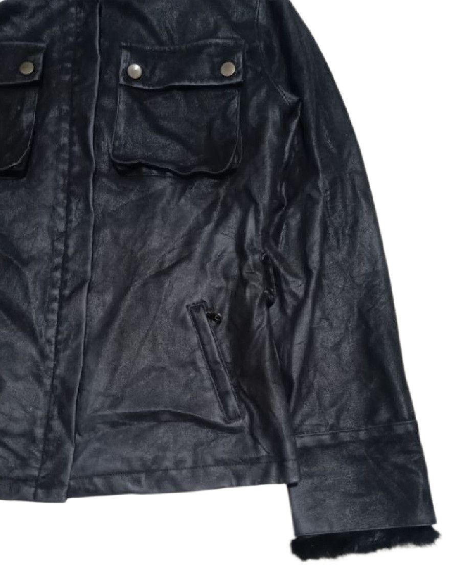 GOA Vintage Reve Waxed Padde Leather Biker Jacket Cargo Pocket Size M / US 6-8 / IT 42-44 - 6 Thumbnail