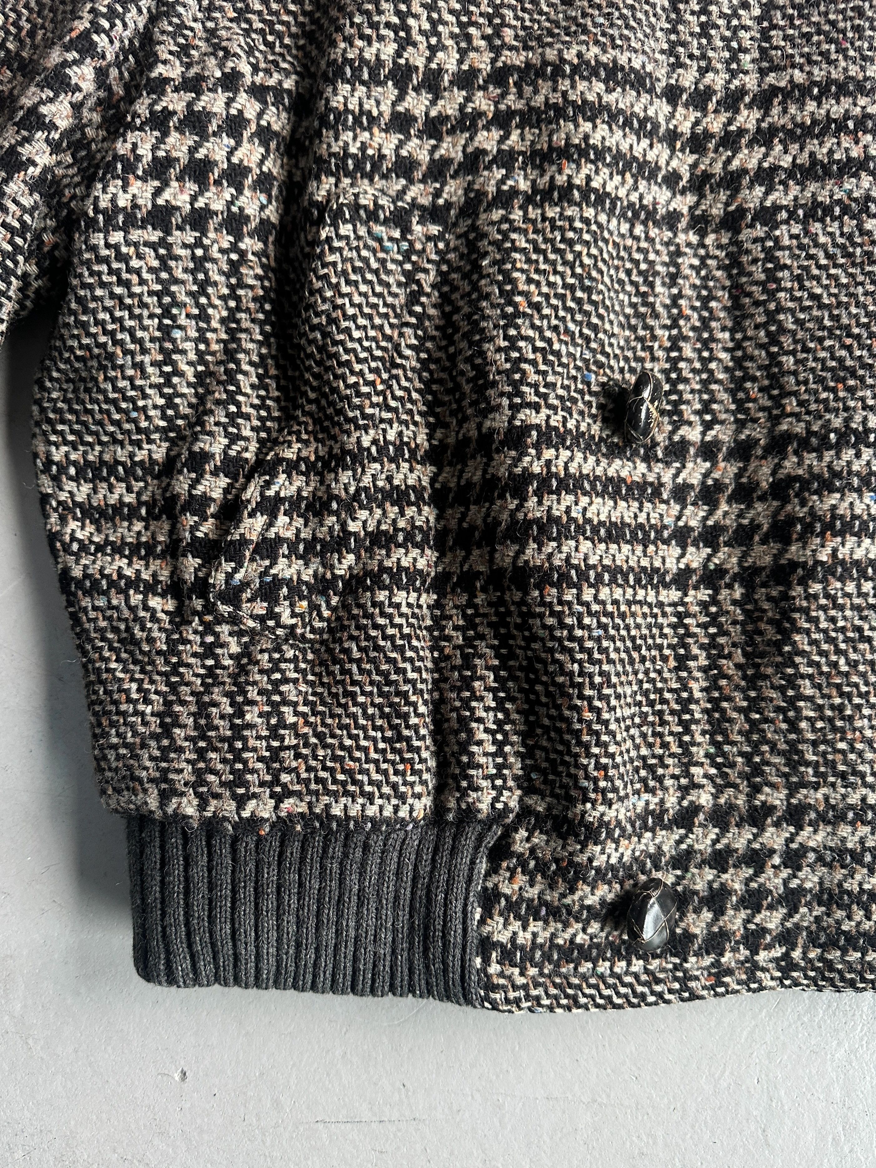 Valentino VALENTINO 1980s BOXY FIT SHAWL COLLAR PLAID JACKET Size US L / EU 52-54 / 3 - 4 Thumbnail