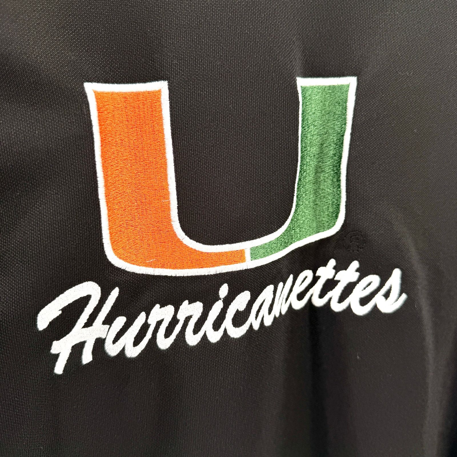 Adidas Black Climalite Miami Hurricanettes Training Jacket Size S / US 4 / IT 40 - 2 Thumbnail