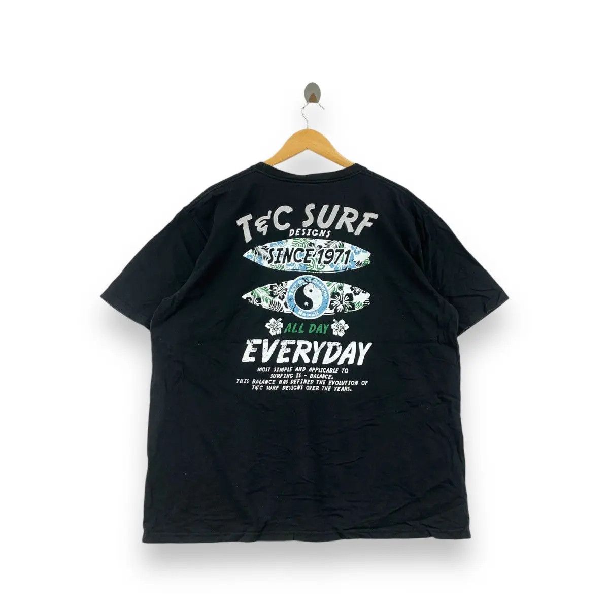 Vintage Vintage T&C SURF DESIGNS Hawaii Longboard Tee Shirt Top Size US XXL / EU 58 / 5 - 1 Thumbnail