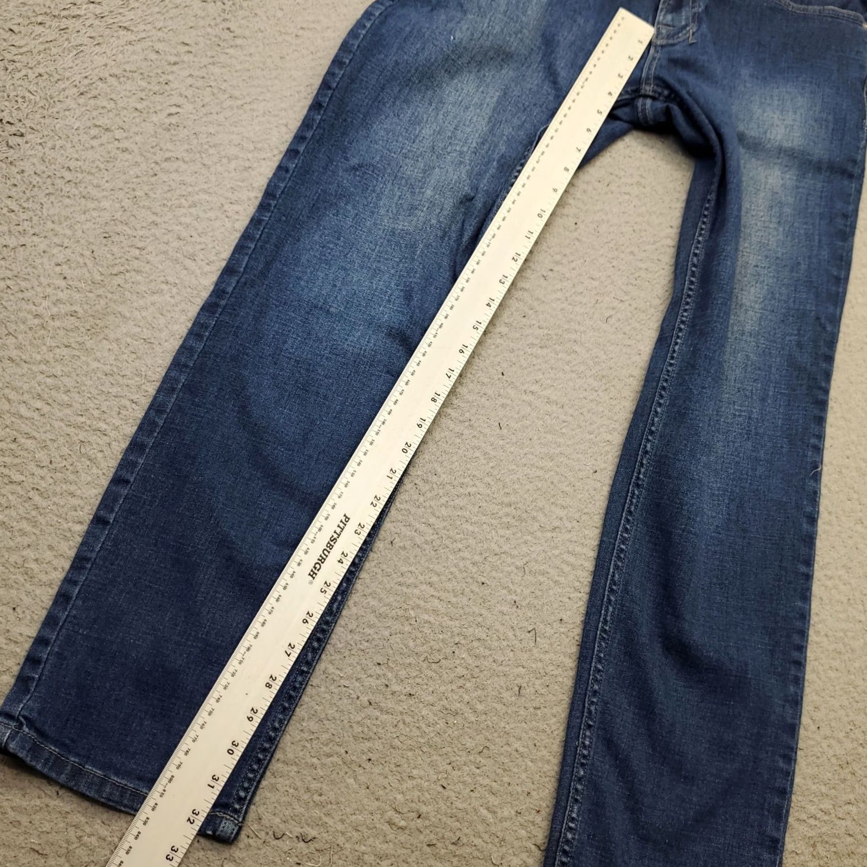 Buffalo David Bitton Buffalo by David Bitton Mens Jeans 36 Blue Denim Straight 5-Pocket Regular Inseam 32 Standard Size US 36 / EU 52 - 5 Thumbnail
