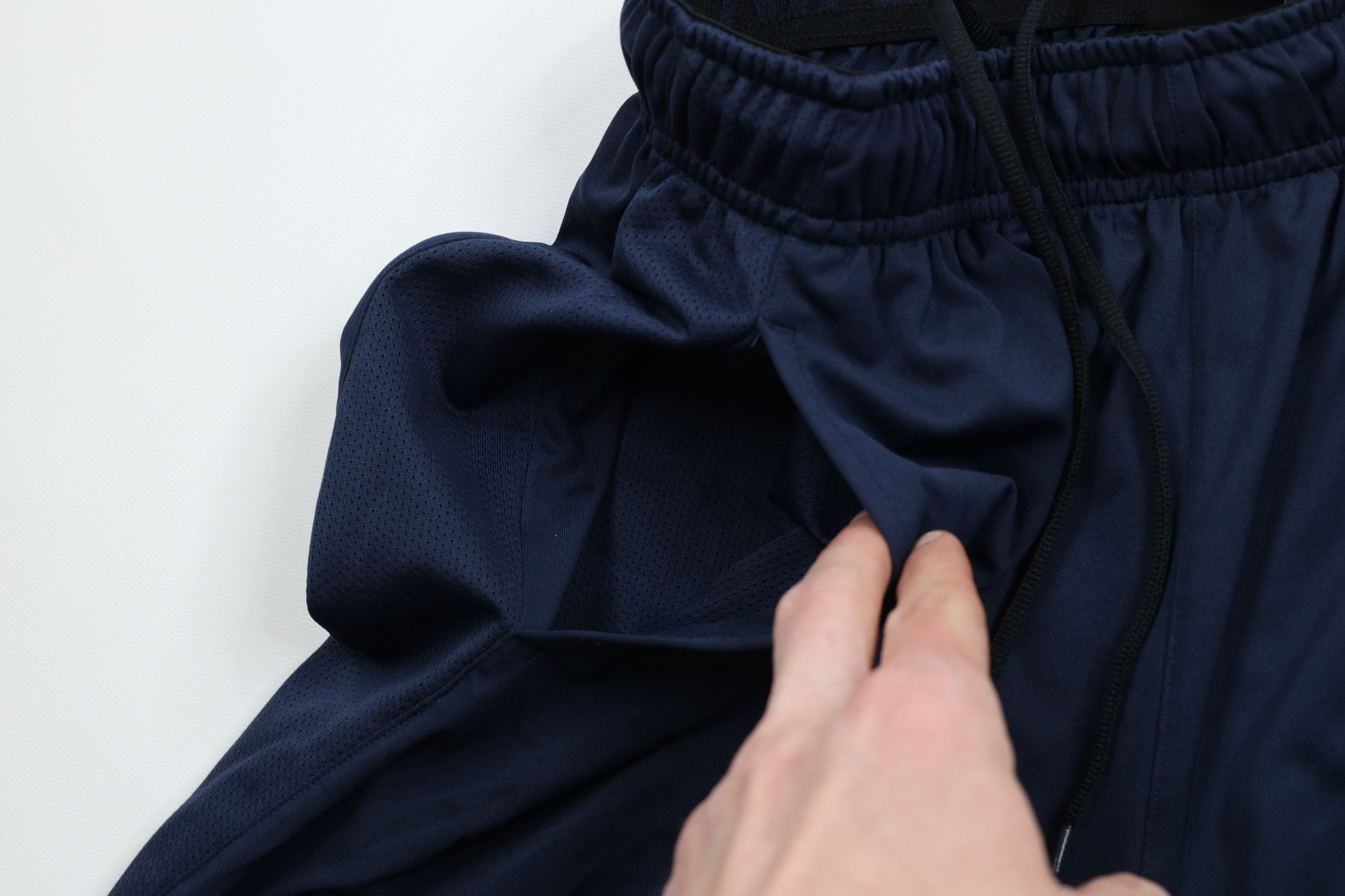 Nike × Vintage Vintage Y2K Nike Scott Mini Swoosh Gym Shorts Dark Blue Size US 32 / EU 48 - 6 Thumbnail