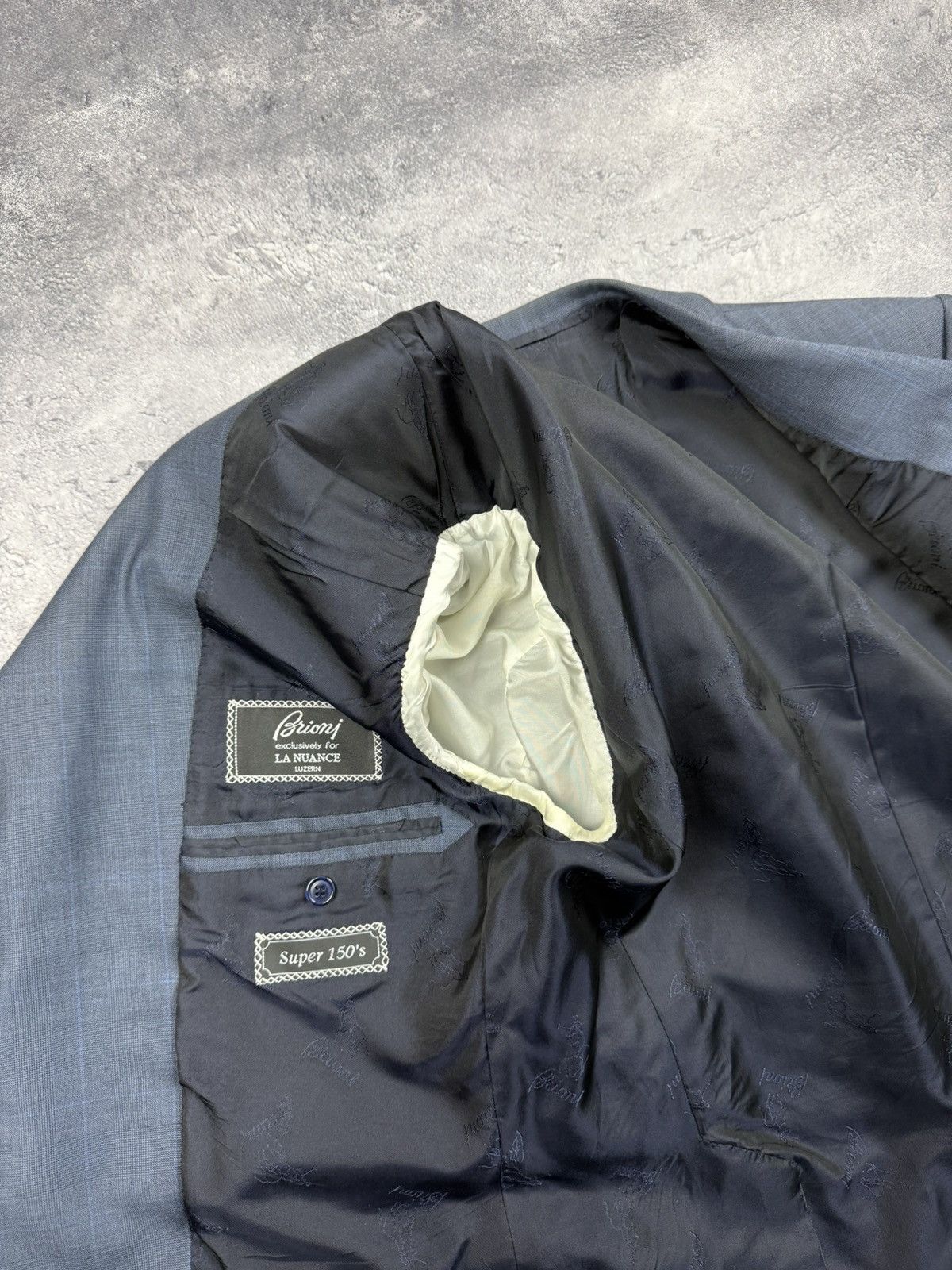 Brioni Vintage Brioni Nomentano Super 150’s Wool Blazer Jacket Size 40R - 15 Thumbnail